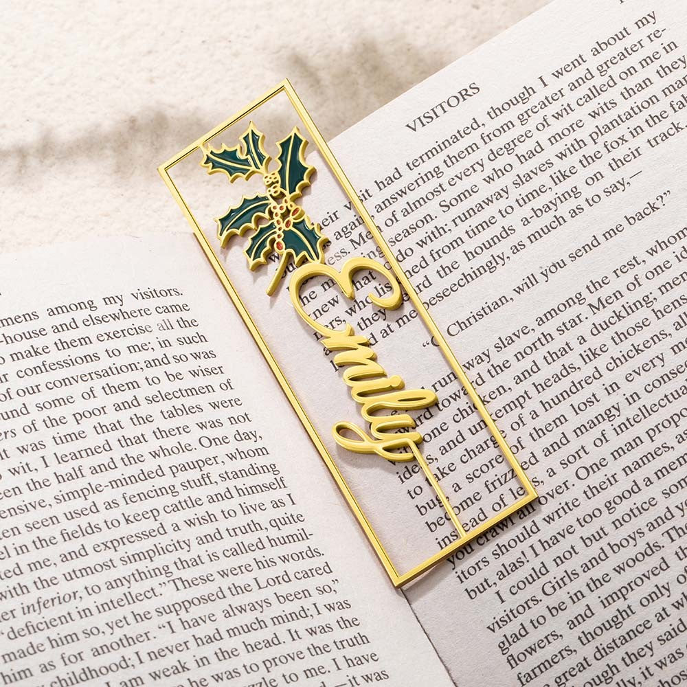 Custom Handmade Watercolor Birthday Flower Name Bookmark, Colorful Birthday Flower Stainless Steel Bookmark, Gift for Book Lovers/Readers