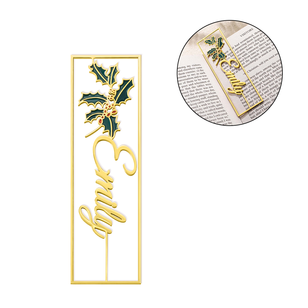 Custom Handmade Watercolor Birthday Flower Name Bookmark, Colorful Birthday Flower Stainless Steel Bookmark, Gift for Book Lovers/Readers