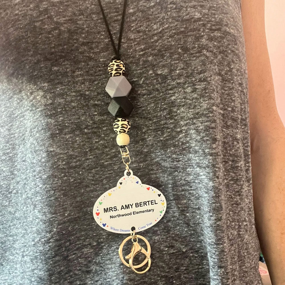 Personalized Lanyard Name Tag Badge, Teacher Lanyard