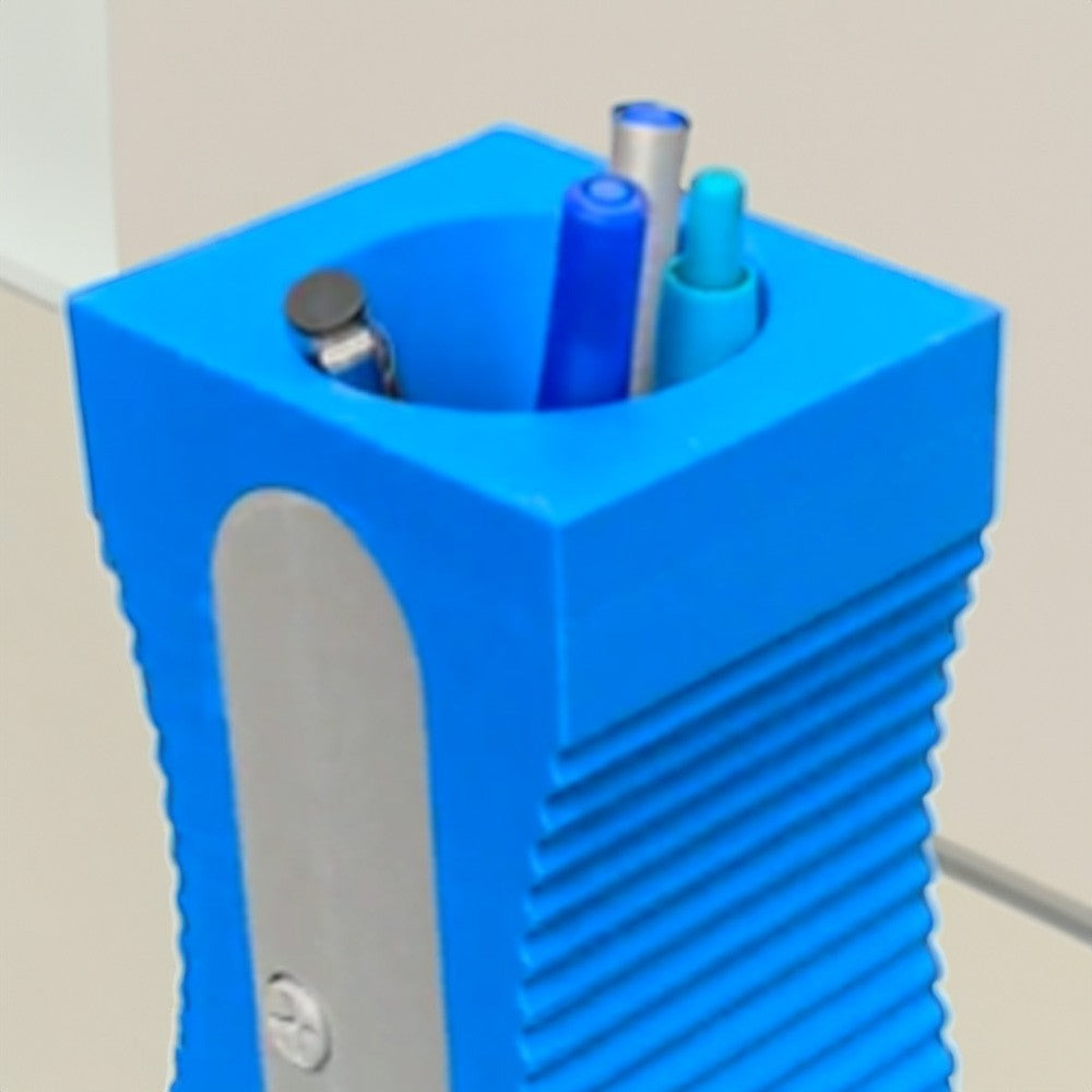 3D Printed Pencil Sharpener Shape Desk Organizer, Pens Organizer in Sharpener Design, Colorful Stationery Office Supplies, Gift for Teachers/Students