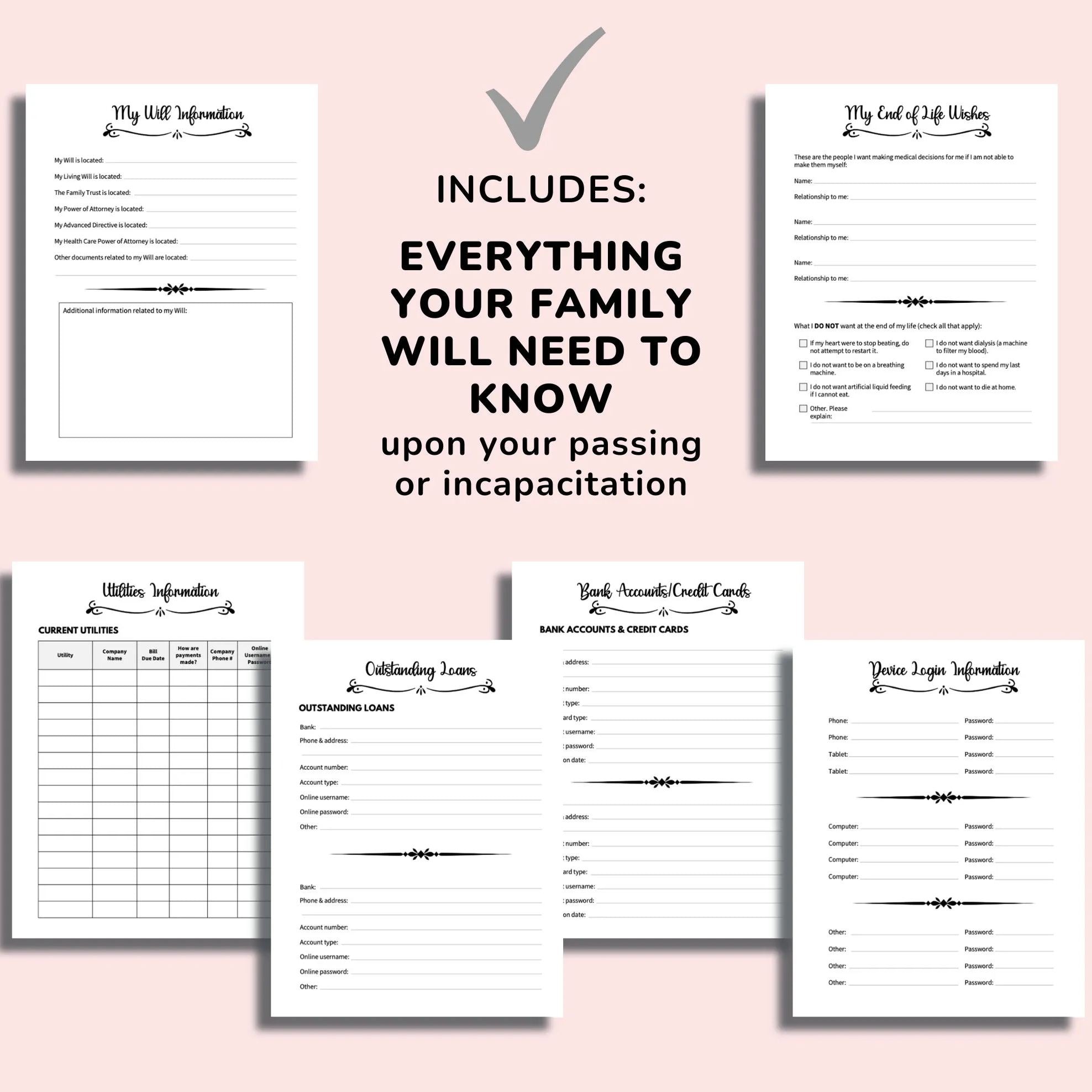 Fxck I'm Dead, End Of Life Planner