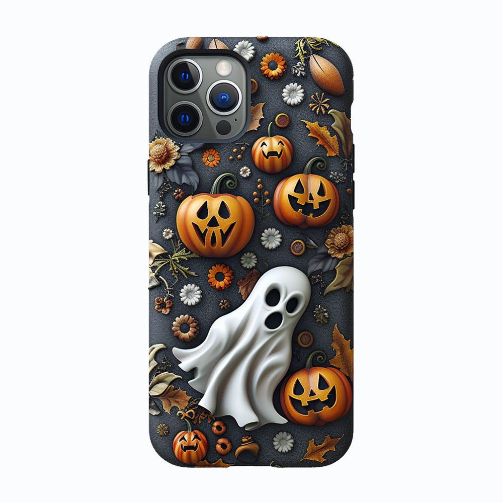 Halloween Pumpkin Ghost Phone Case, Multiple Styles Available,iPhone, Pixel, Samsung