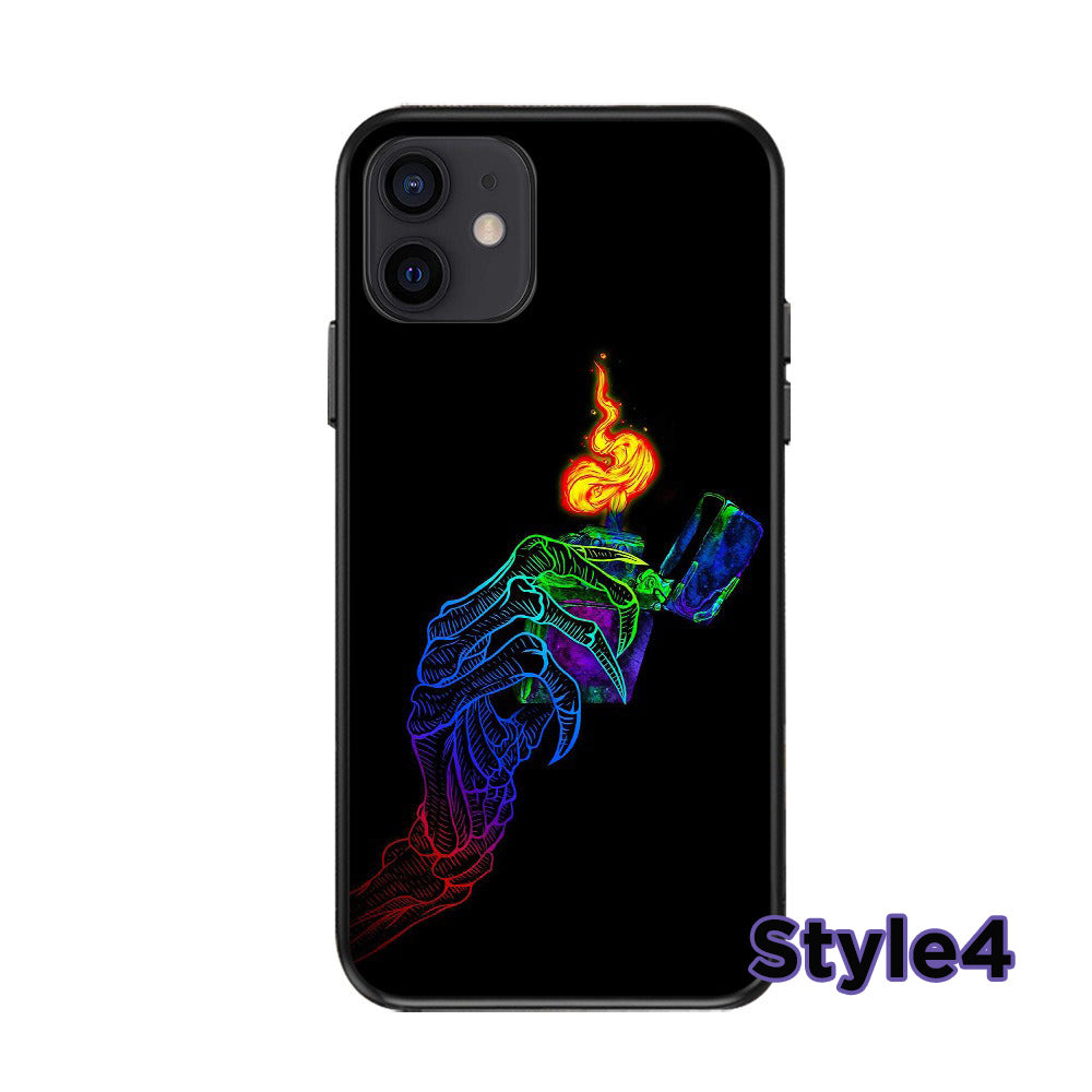 Skeleton Skull Design Phone Case,Multiple Styles Available,Halloween Vibes,iPhone, Pixel, Samsung