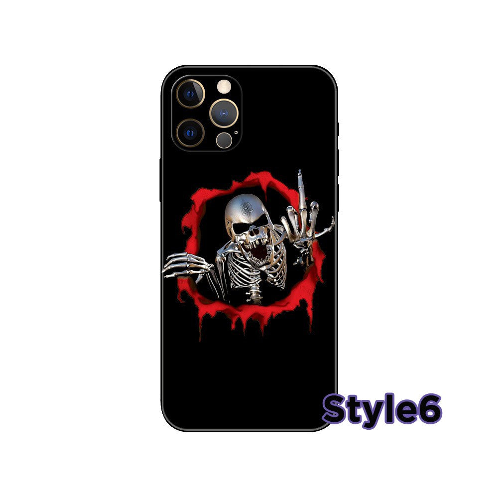 Skeleton Design iPhone Case,Multiple Styles Available,Halloween Vibes