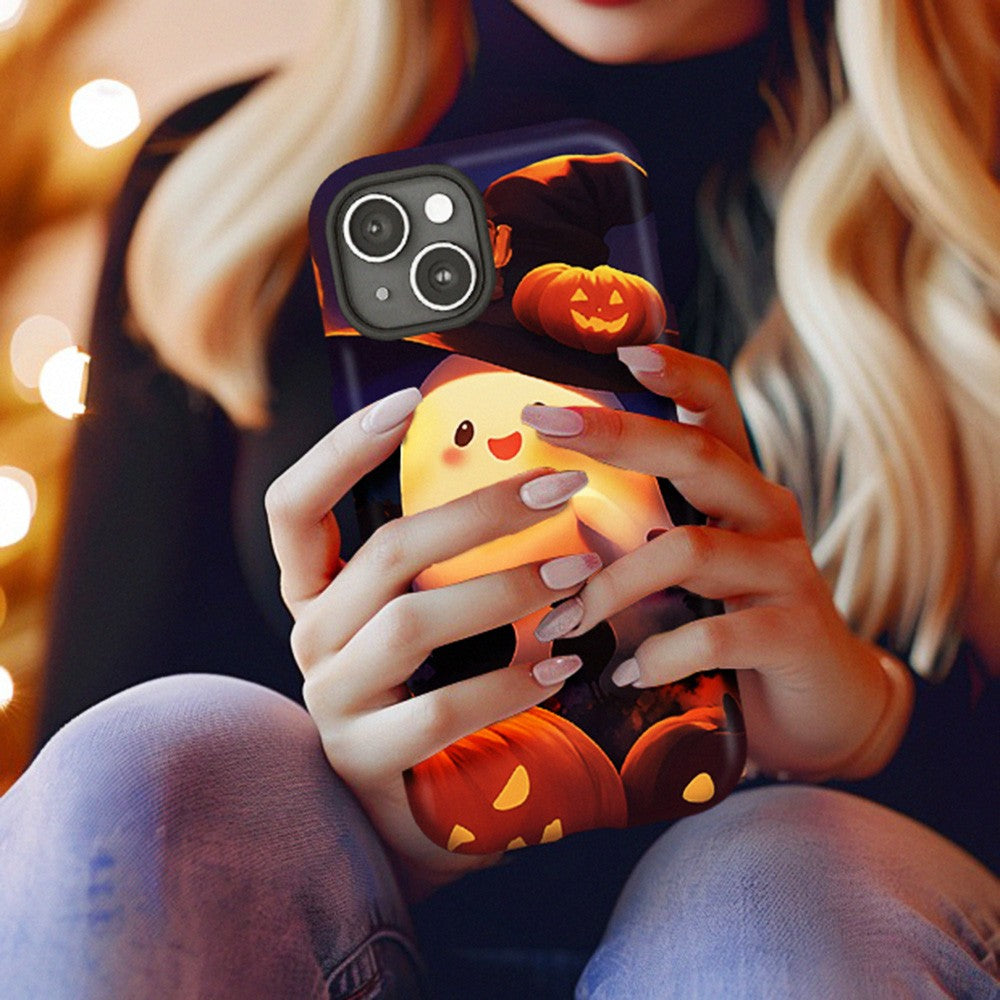 Halloween Ghosts and Pumpkins Phone Case, Playful Design ,iPhone, Pixel, Samsung