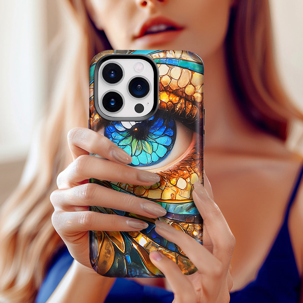 Vintage Eye Mosaic Style Phone Case,Multiple Styles for iPhone, Samsung Galaxy, Google Pixel