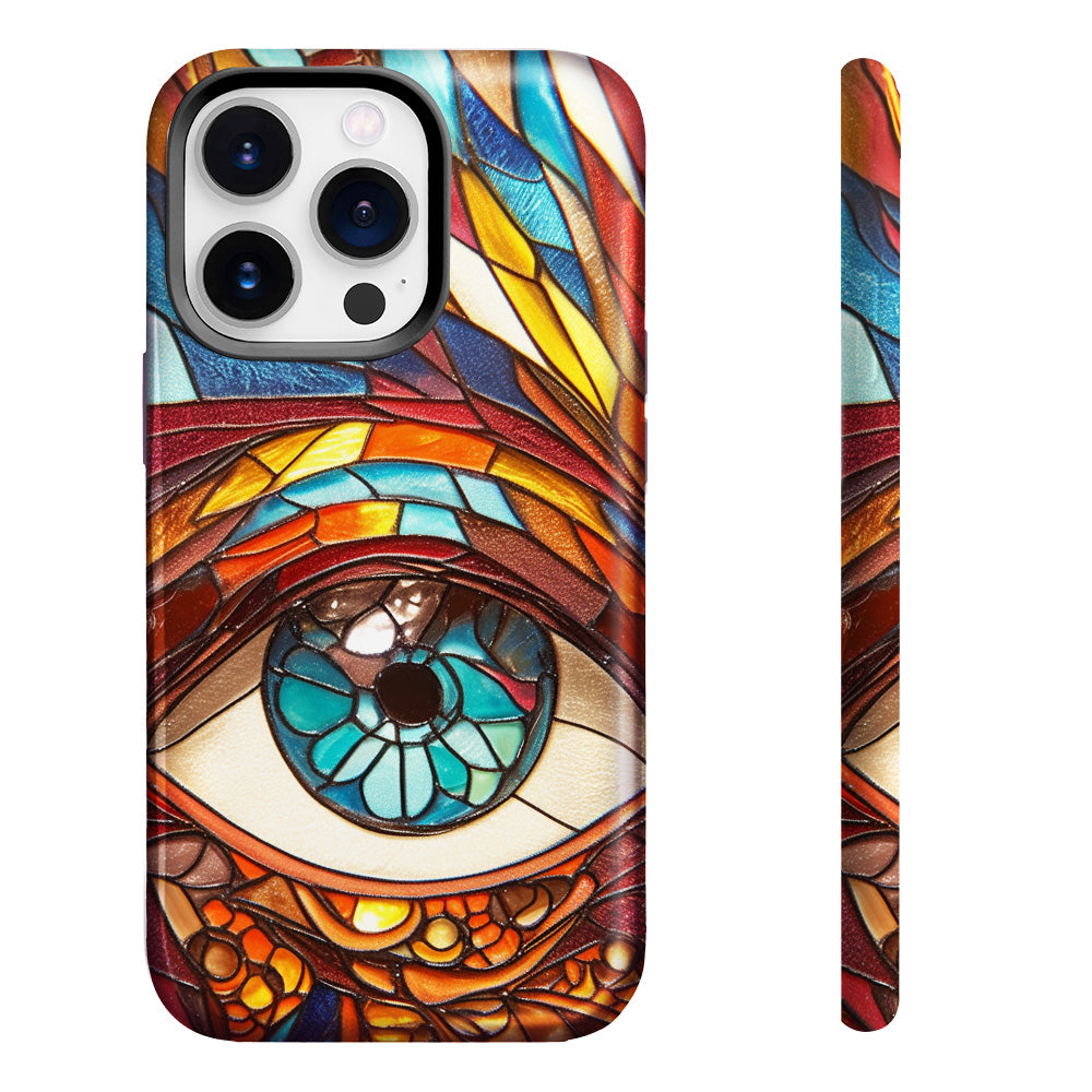 Vintage Eye Mosaic Style Phone Case,Multiple Styles for iPhone, Samsung Galaxy, Google Pixel