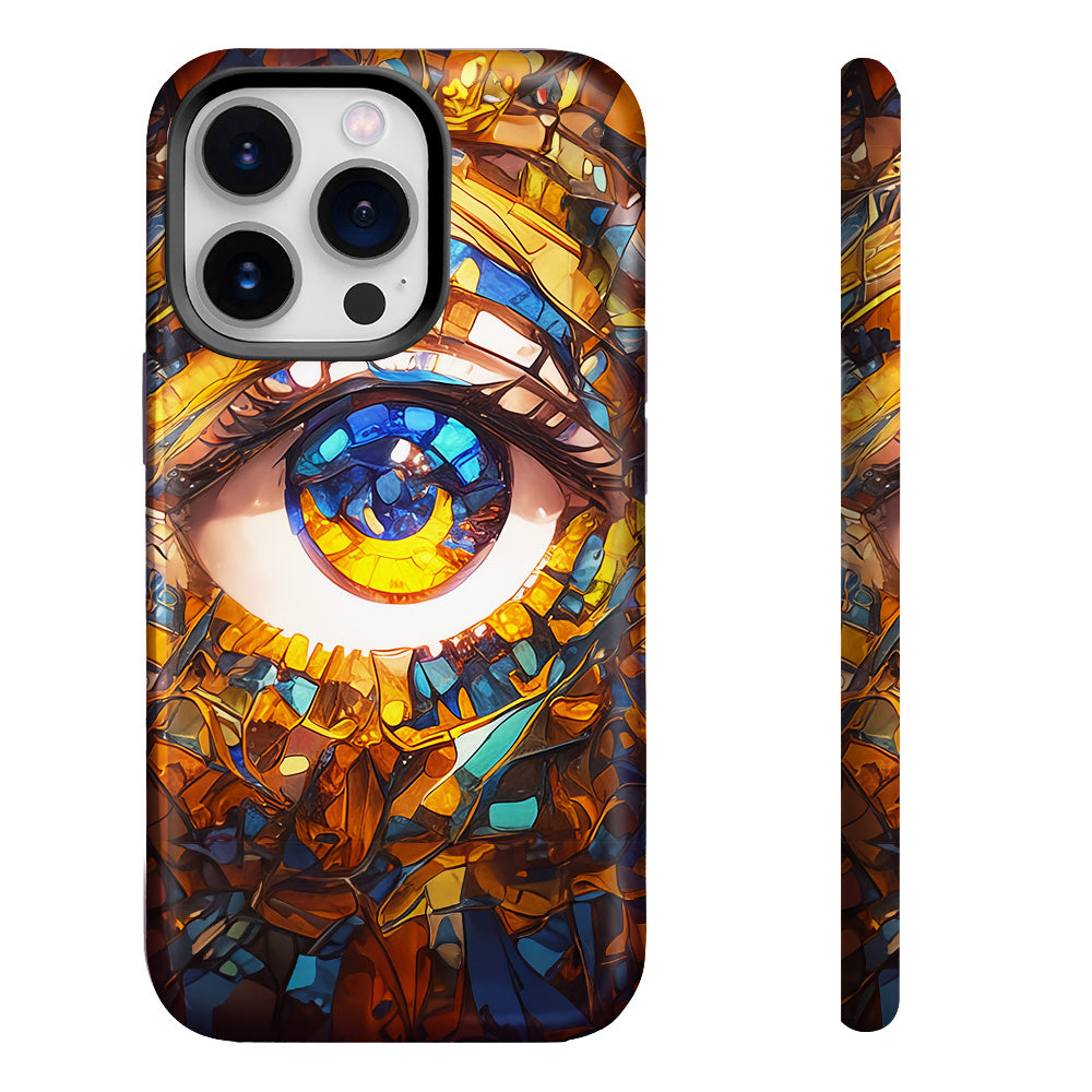 Vintage Eye Mosaic Style Phone Case,Multiple Styles for iPhone, Samsung Galaxy, Google Pixel