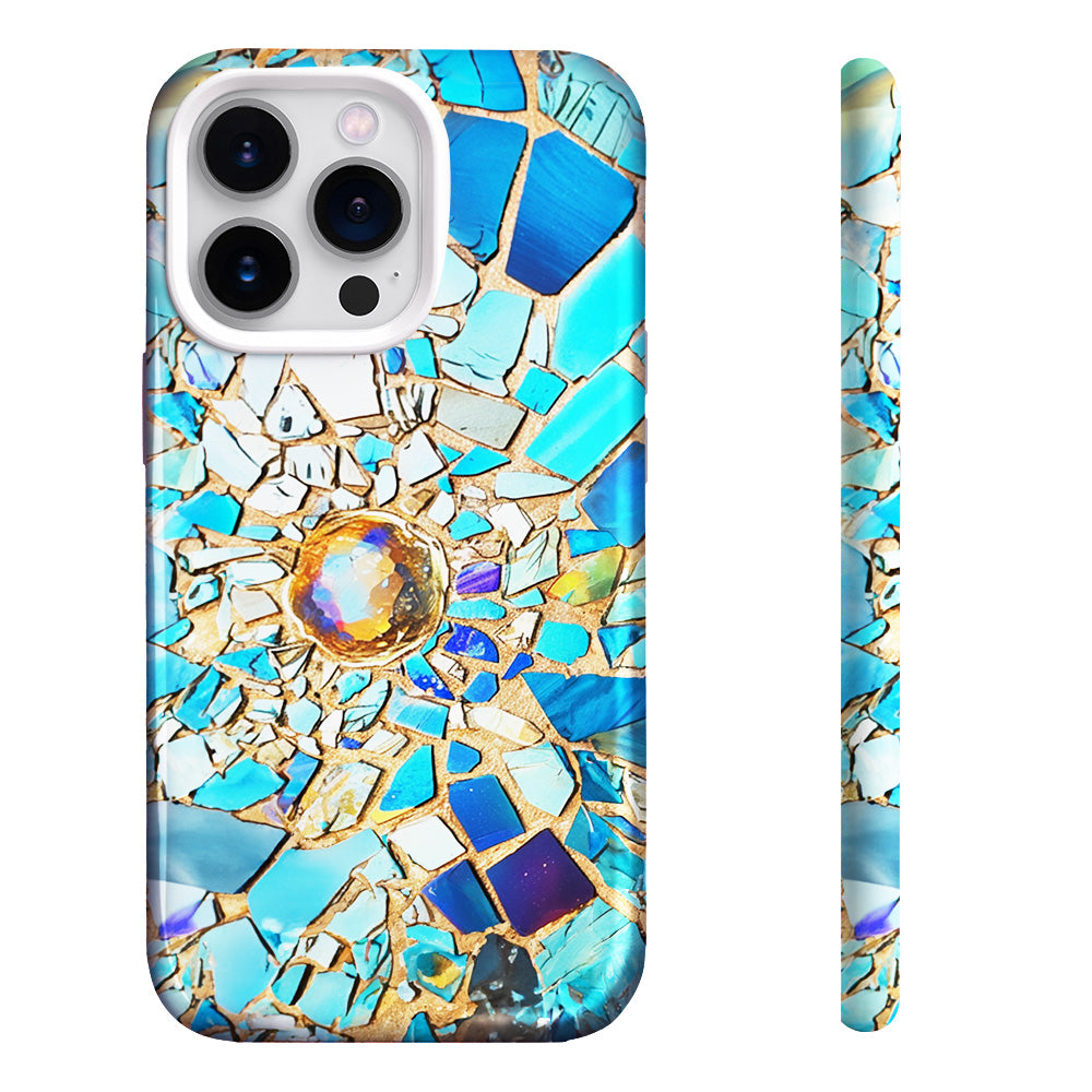 3d Stained Glass Mosaic Phone Case, Multiple Styles Available for iPhone, Samsung Galaxy, Google Pixel