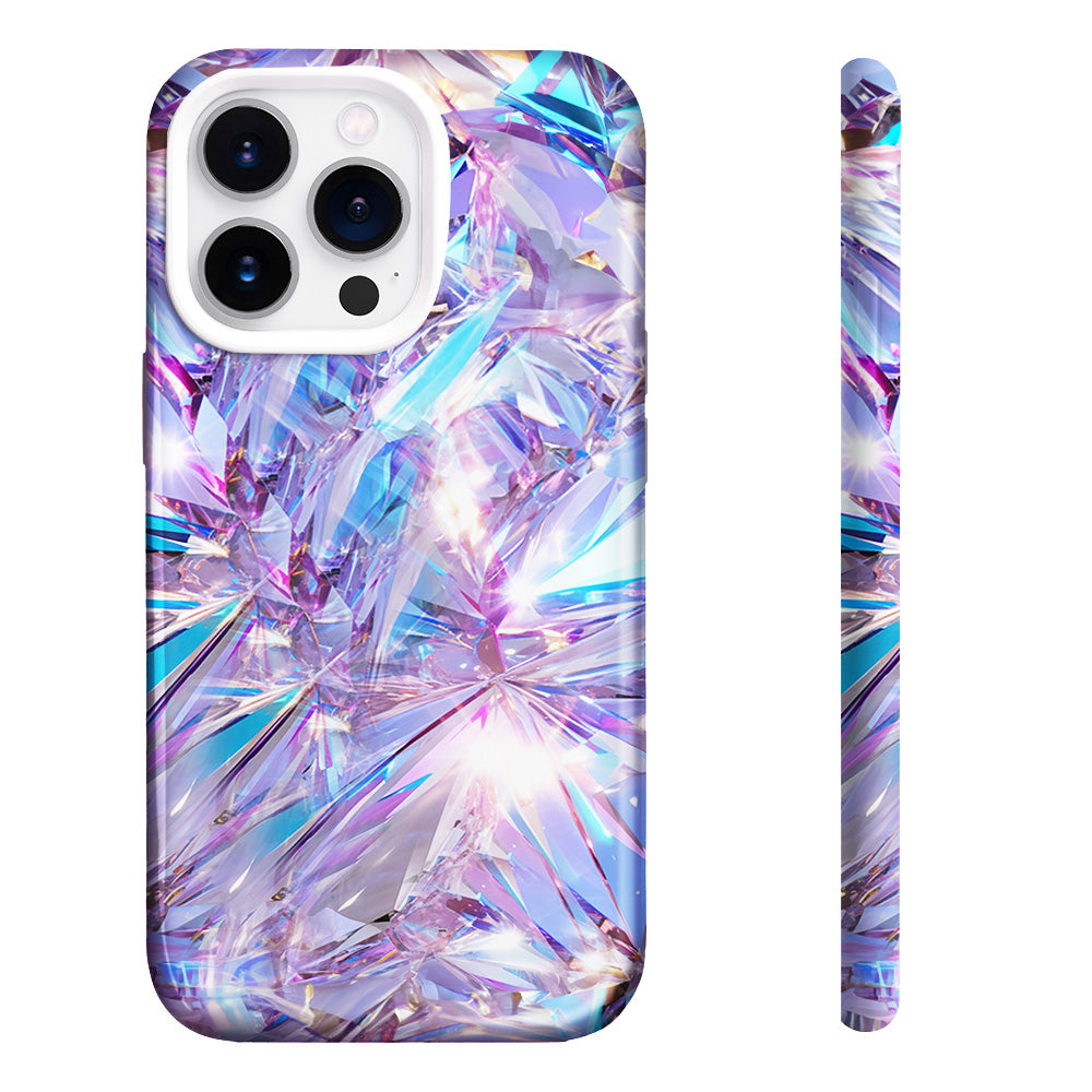 3D Pink Mosaic Glass Texture Phone Case,Stunning Design for iPhone, Samsung Galaxy, Google Pixel
