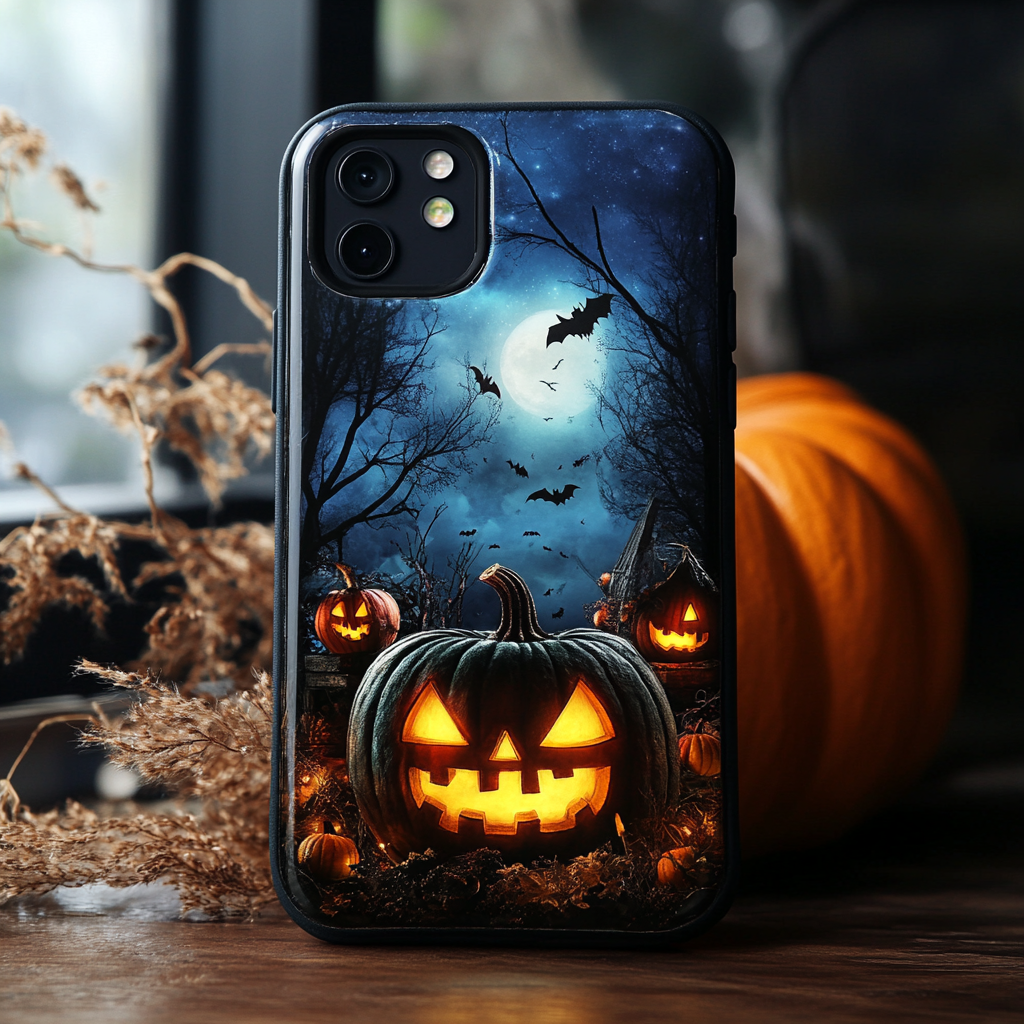Halloween Pumpkin Phone Case Collection,Multiple Styles for iPhone, Samsung Galaxy, Google Pixel