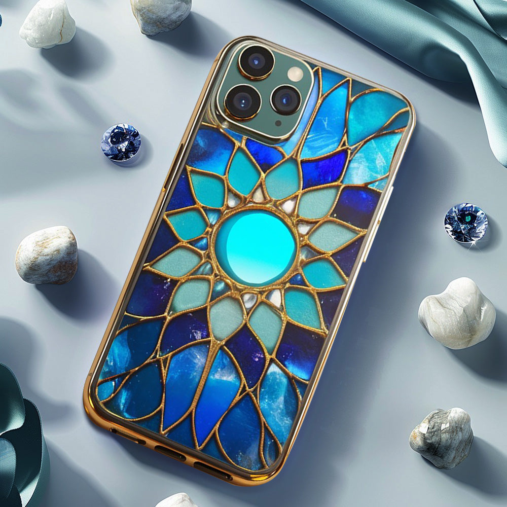 3d Stained Glass Mosaic Art Phone Case,Premium Protective Cover for iPhone, Samsung Galaxy, Google Pixel
