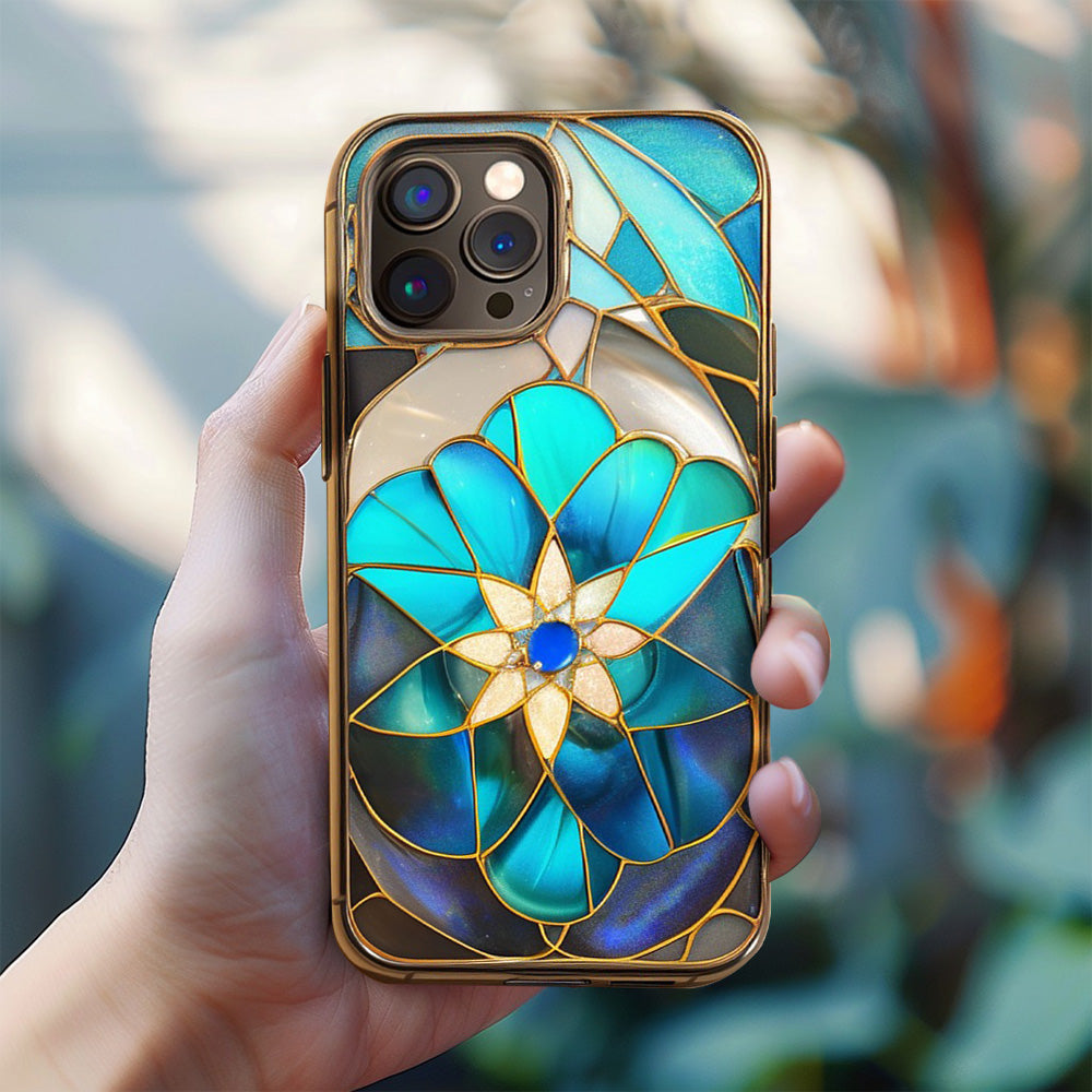 3d Stained Glass Mosaic Art Phone Case,Premium Protective Cover for iPhone, Samsung Galaxy, Google Pixel