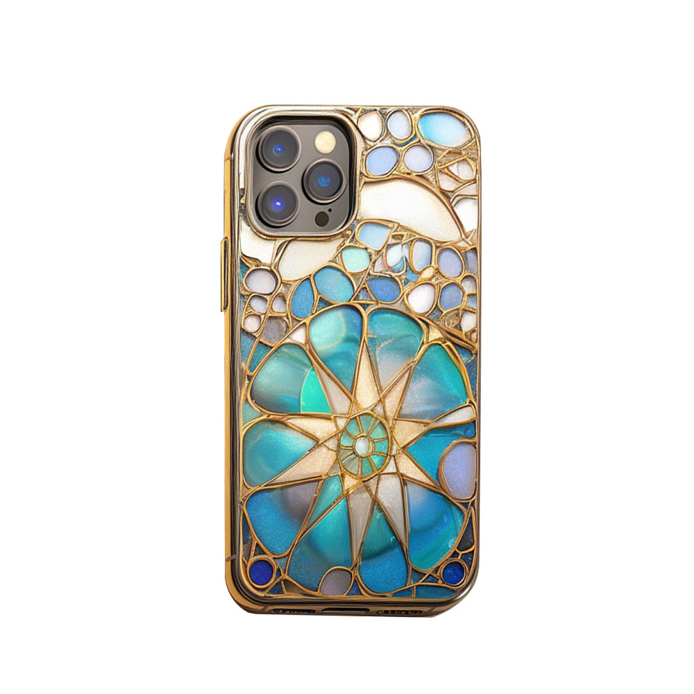 3d Stained Glass Mosaic Art Phone Case,Premium Protective Cover for iPhone, Samsung Galaxy, Google Pixel