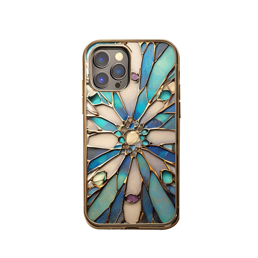 3d Stained Glass Mosaic Art Phone Case,Premium Protective Cover for iPhone, Samsung Galaxy, Google Pixel