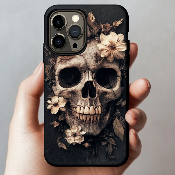 3D Gothic Skull Phone Case Collection,Multiple Styles for iPhone, Samsung Galaxy, Google Pixel
