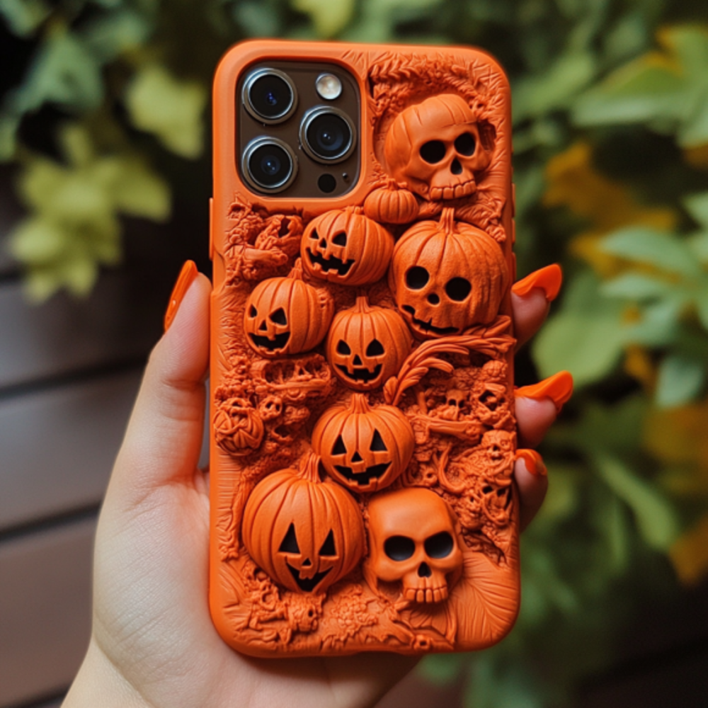 Spooky szn/Spooky Season Halloween Pumpkins Phone Case,Spooky Season Multiple Styles Available for iPhone, Samsung Galaxy, Google Pixel