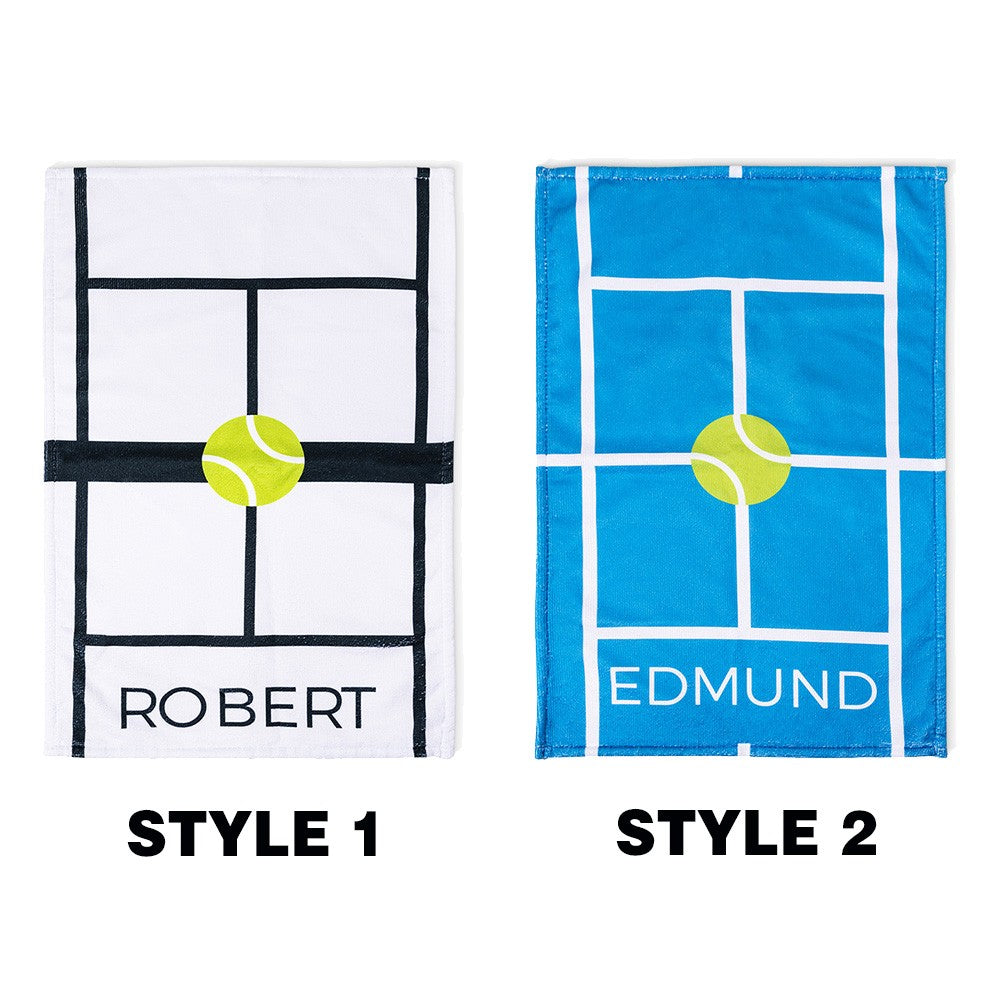 Personalized Tennis Towel with Name, Soft Absorbent Tennis Sweat Towel, Tennis Gear Stuff Accessories, Gym Gift for Tennis Lover/Tennis Team