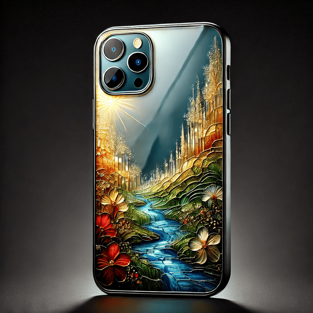 Glass Art Style Phone Case,Elegant and Artistic Design, Multiple Styles Available for iPhone, Samsung Galaxy, Google Pixel, Xiaomi