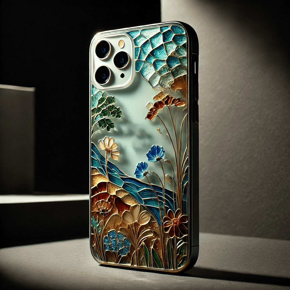 Glass Art Style Phone Case,Elegant and Artistic Design, Multiple Styles Available for iPhone, Samsung Galaxy, Google Pixel, Xiaomi