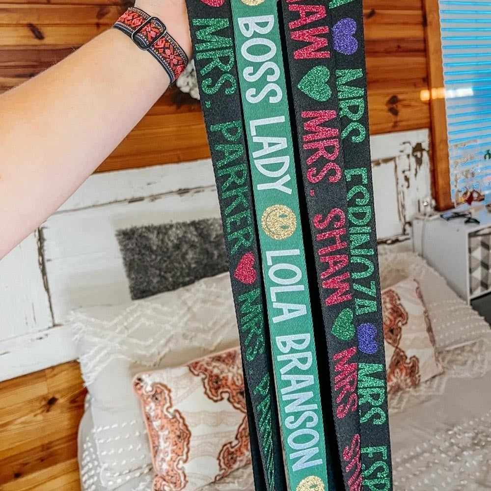 Teacher Crossbody Strap / Teacher Custom Gift / Teacher Badge Holder / Cell Phone Sling / Crossbody Phone Strap  / Teacher Accessories