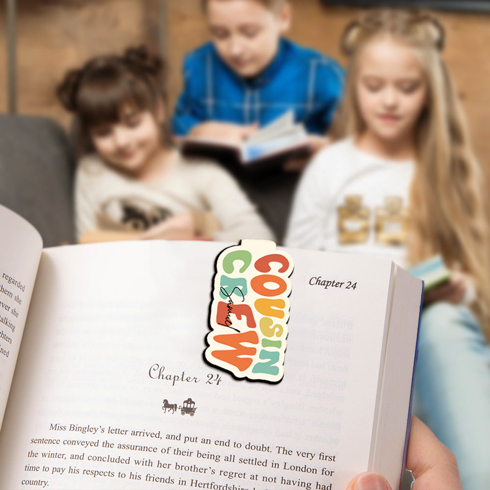 Personalized Cousin Crew Magnetic Bookmark Custom Name Bookmark for Family