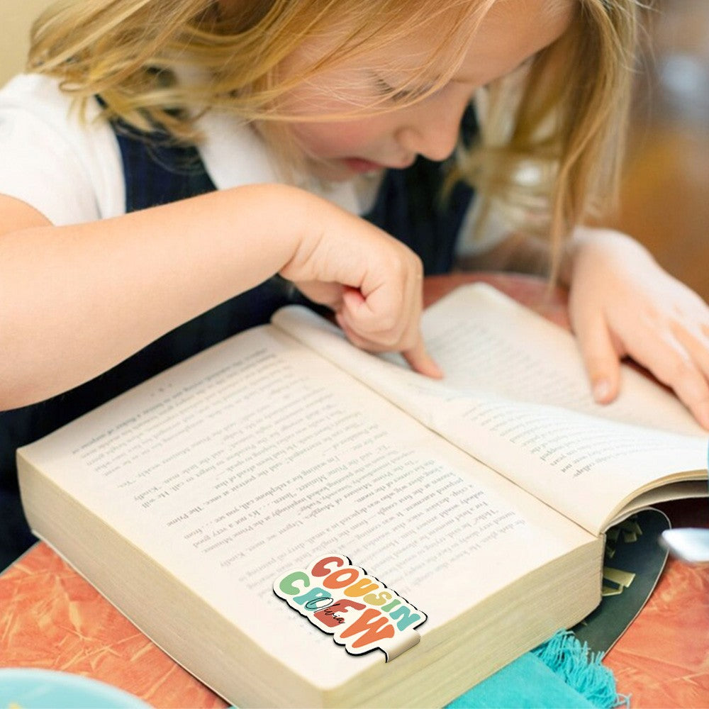 Personalized Cousin Crew Magnetic Bookmark Custom Name Bookmark for Family