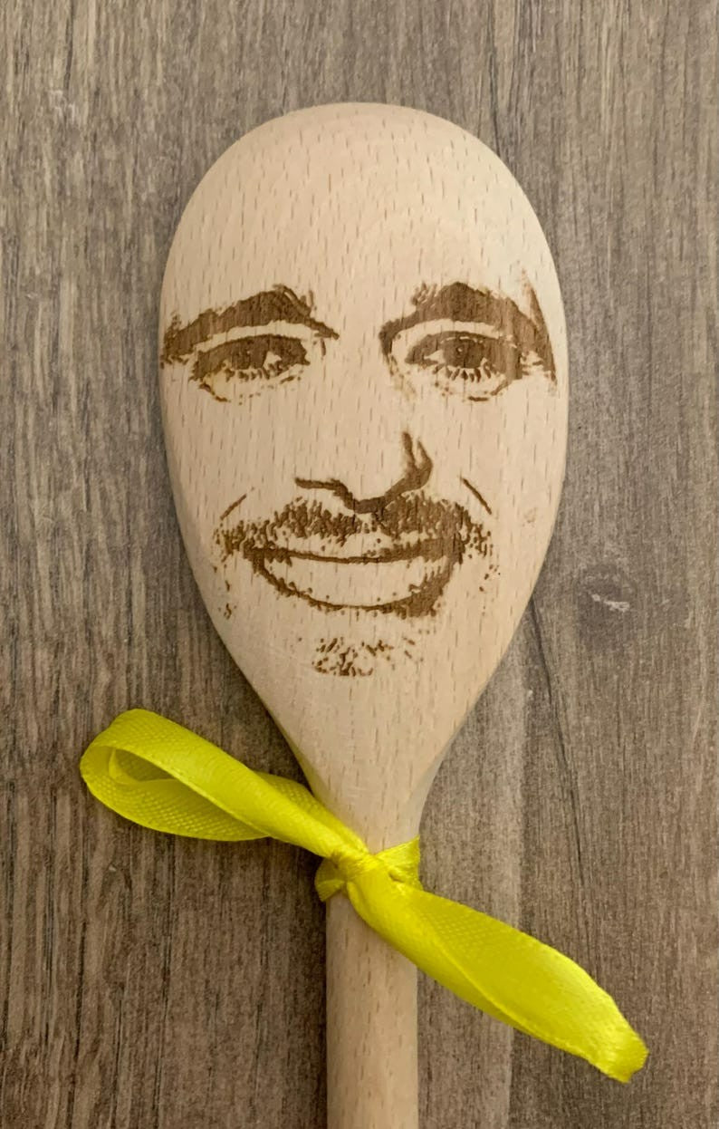 Have ANY FACE Engraved on a Spoon! Fun, unique and quirky gift! Stocking Filler, Secret Santa! Mother's / Father's Day, Milestone Birthday!