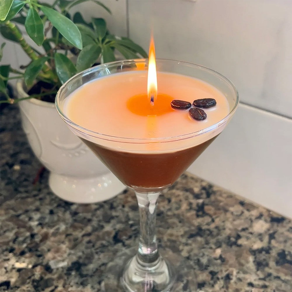 Espresso Martini Candle Realistic, 9oz Coffee Candle, Birthday/Christmas/Wedding Gift for Her/Espresso Martini Lovers/Coffee Lovers