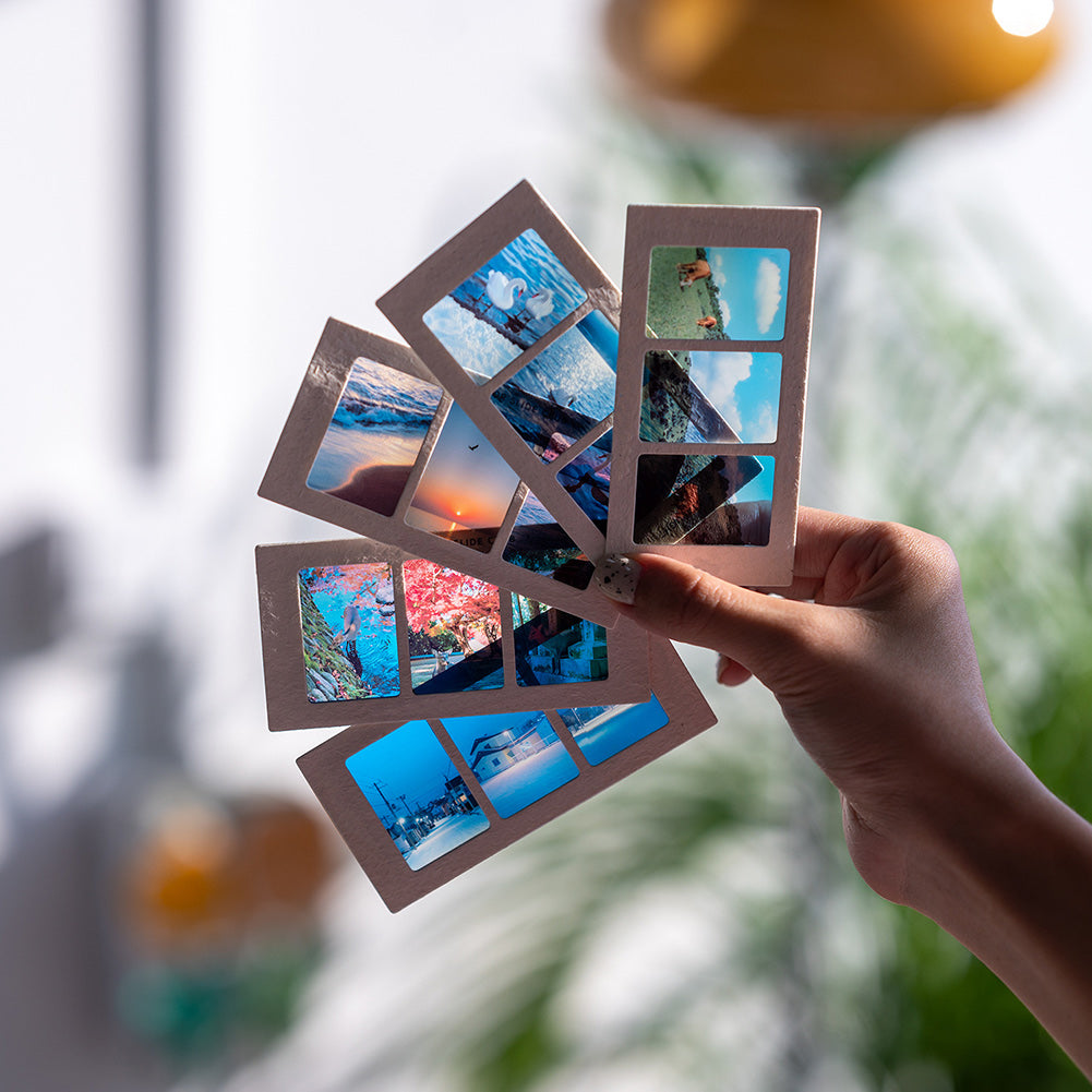 Custom Memory Slide Design, Valentine's Day Romantic Photo Bookmark, Retro Film Strip Bookmark, Vintage Photo Slide Design for Reading, Unique Gift Idea