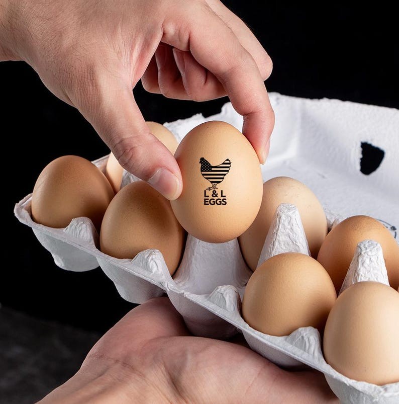 Egg Stamps Personalized Custom Egg Stamp, Chicken Coop Idea, Chicken Egg Stamp, Farm Stamper, Chicken Gifts, Hen Mini Egg Stamp For Farmer