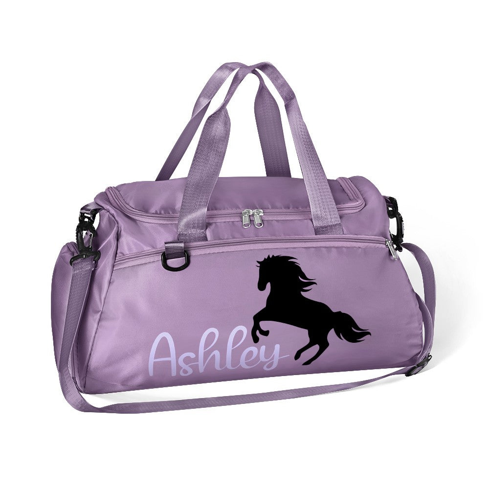 Personalized Horse Riding Bag for Women, Sports Equipment Bag, Girls Travel Duffel Bag, Horse Grooming Bag, Mountain Bicycle/Bike Accessories