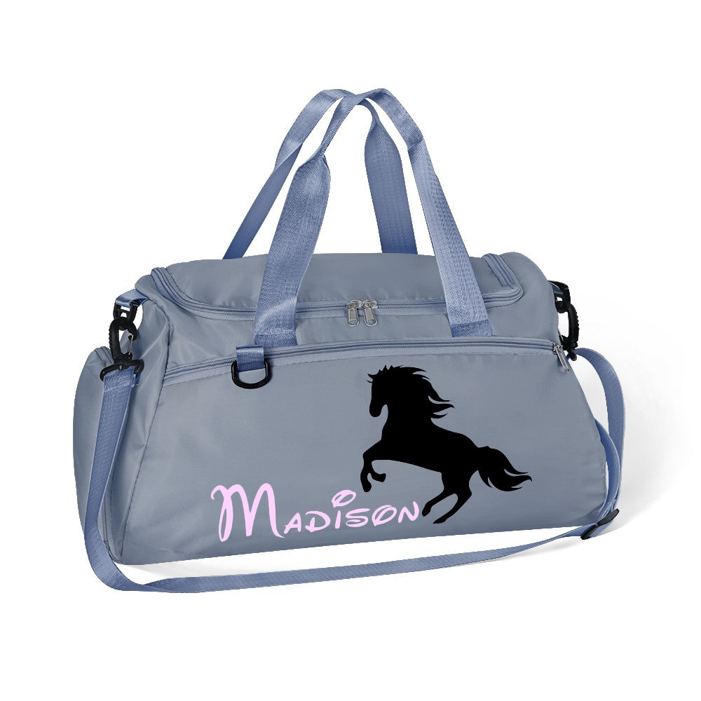 Personalized Horse Riding Bag for Women, Sports Equipment Bag, Girls Travel Duffel Bag, Horse Grooming Bag, Mountain Bicycle/Bike Accessories
