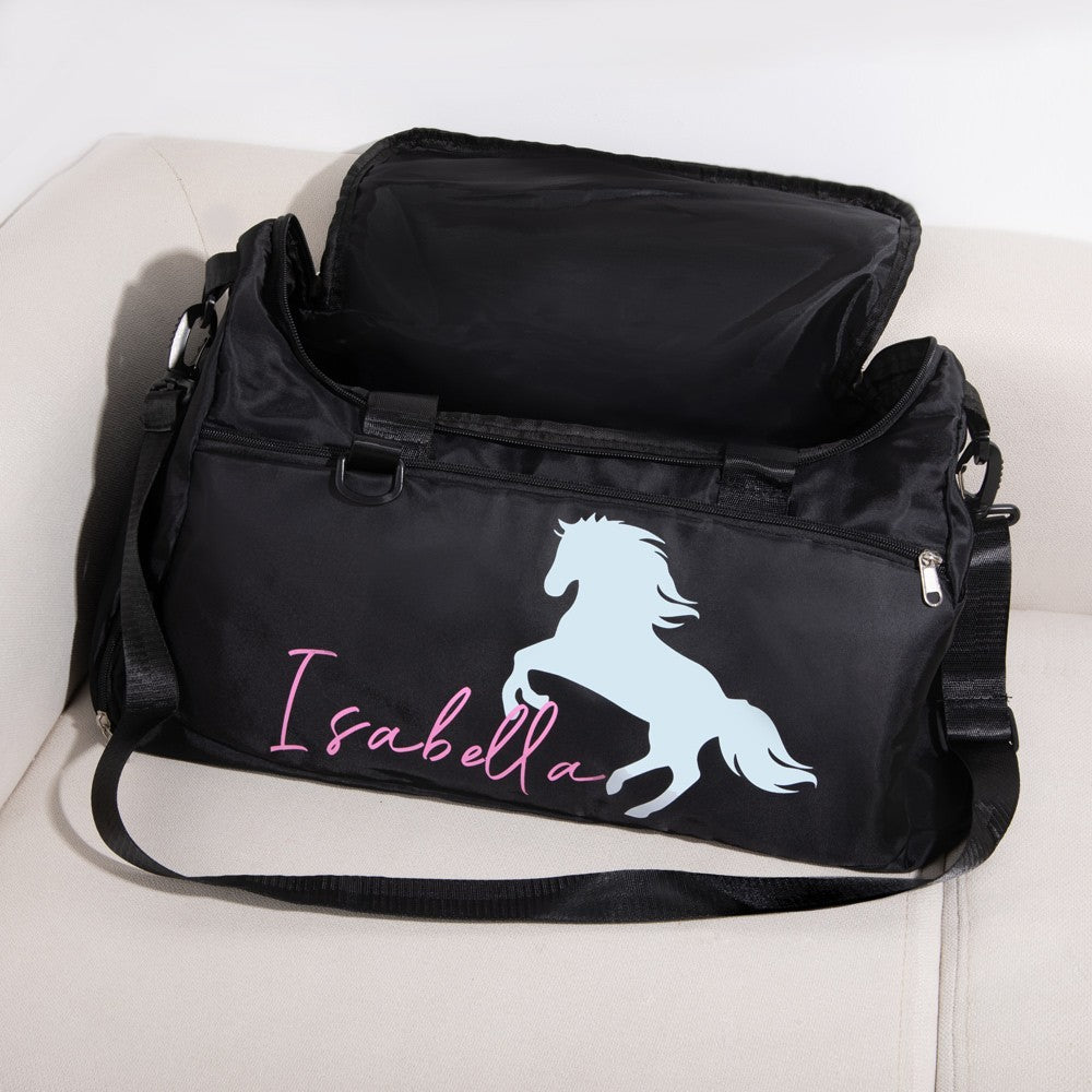 Personalized Horse Riding Bag for Women, Sports Equipment Bag, Girls Travel Duffel Bag, Horse Grooming Bag, Mountain Bicycle/Bike Accessories
