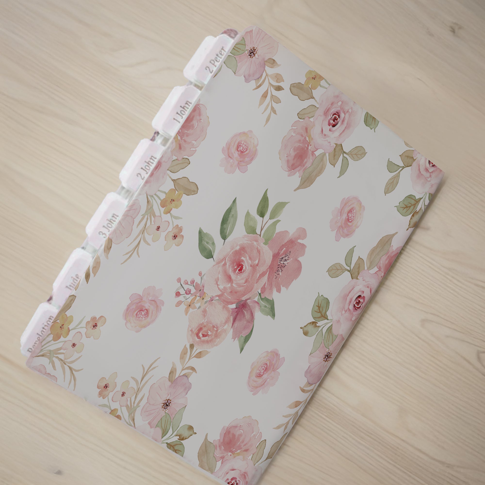 Tabbed Bible with Flowers KJV Bible for Women Christian Gift for Her Custom Bible with Tabs Faux Leather Floral Bible for Women Bible Study