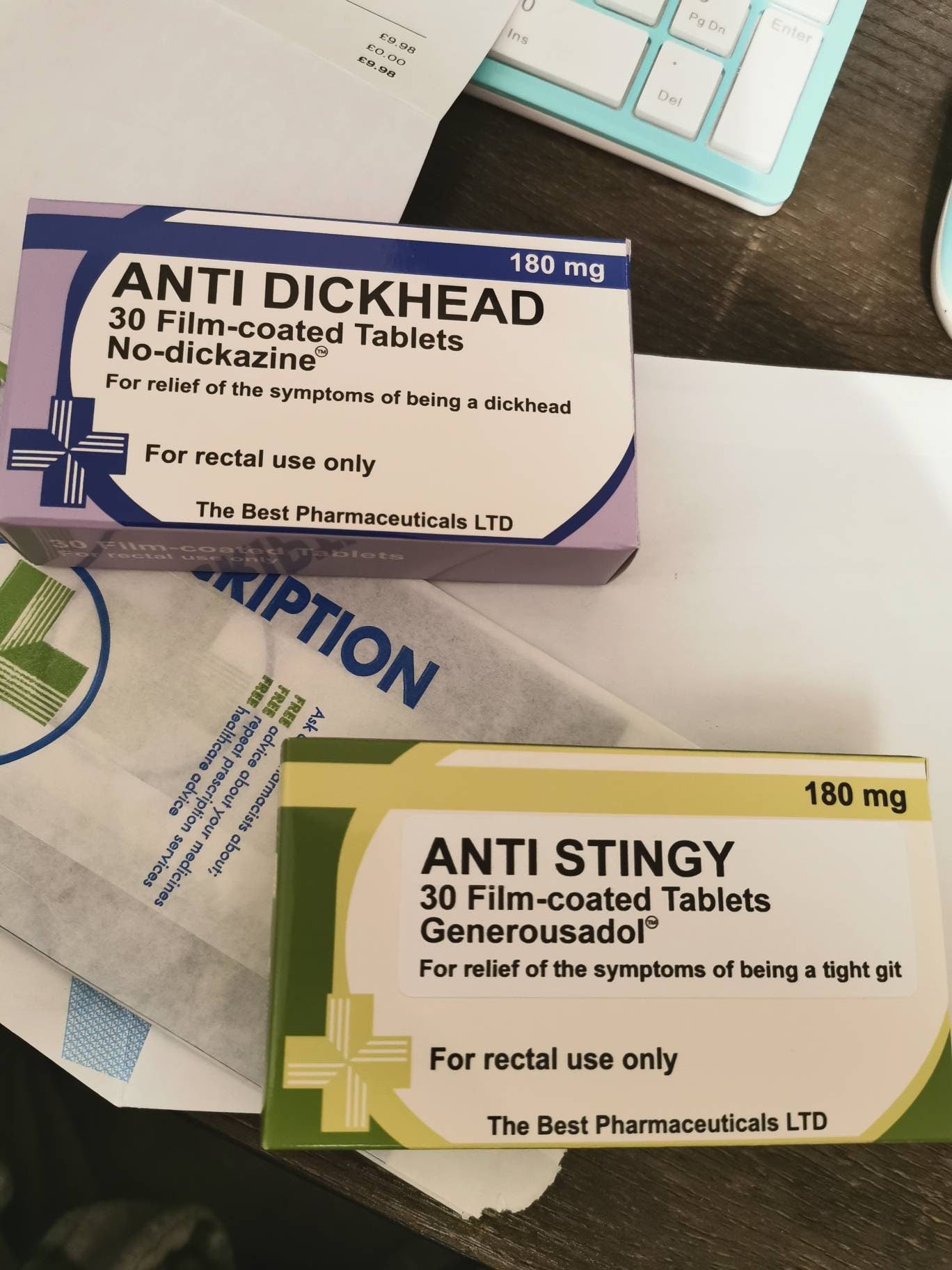 (Sets of 2) Novelty Joke Pill Tablet Box - Fun Rude Xmas/Birthday Gift - Funny Prank Present