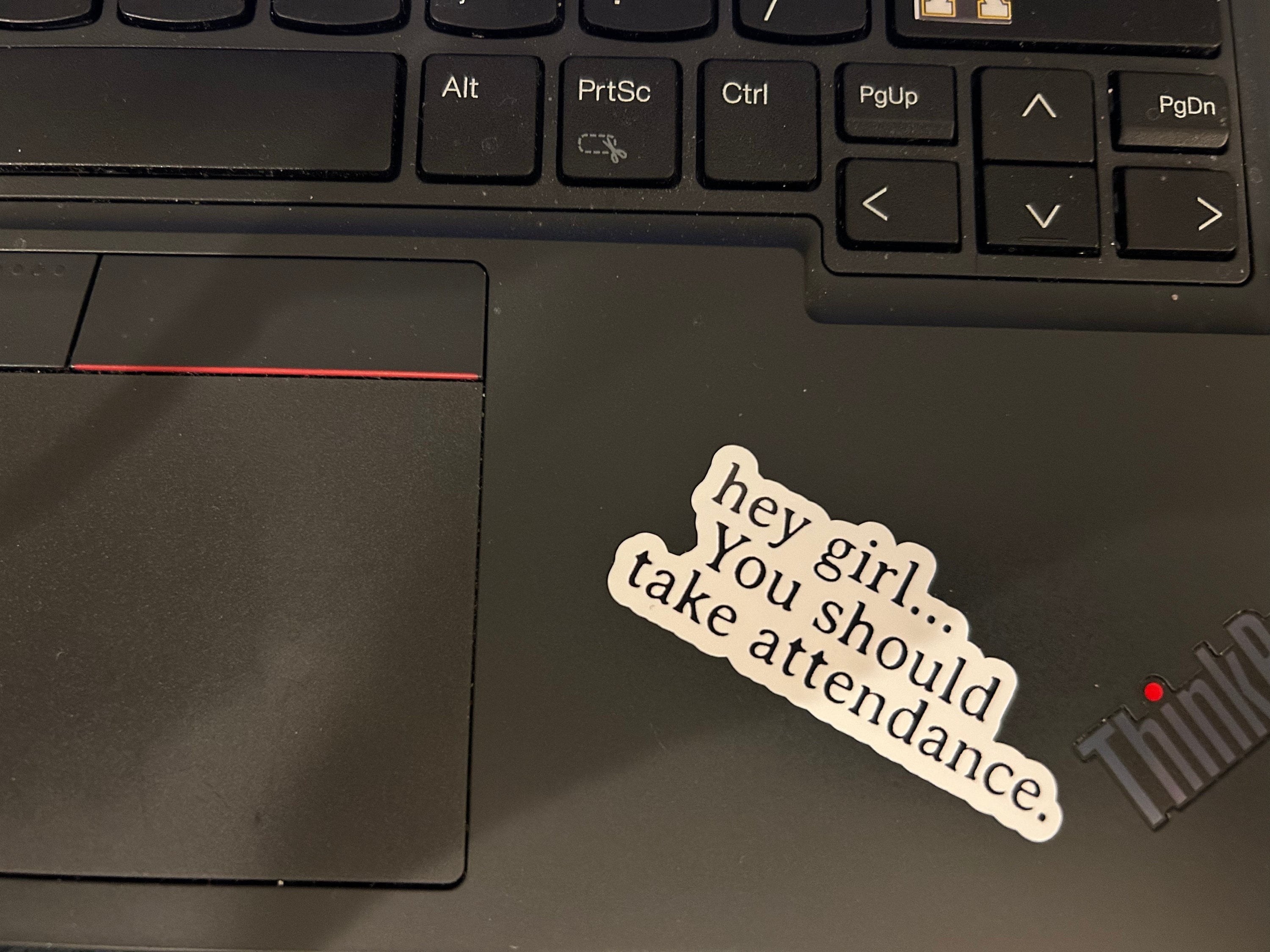 Teacher Stickers, Funny Gift for Teachers, Hey Girl, You should take attendance