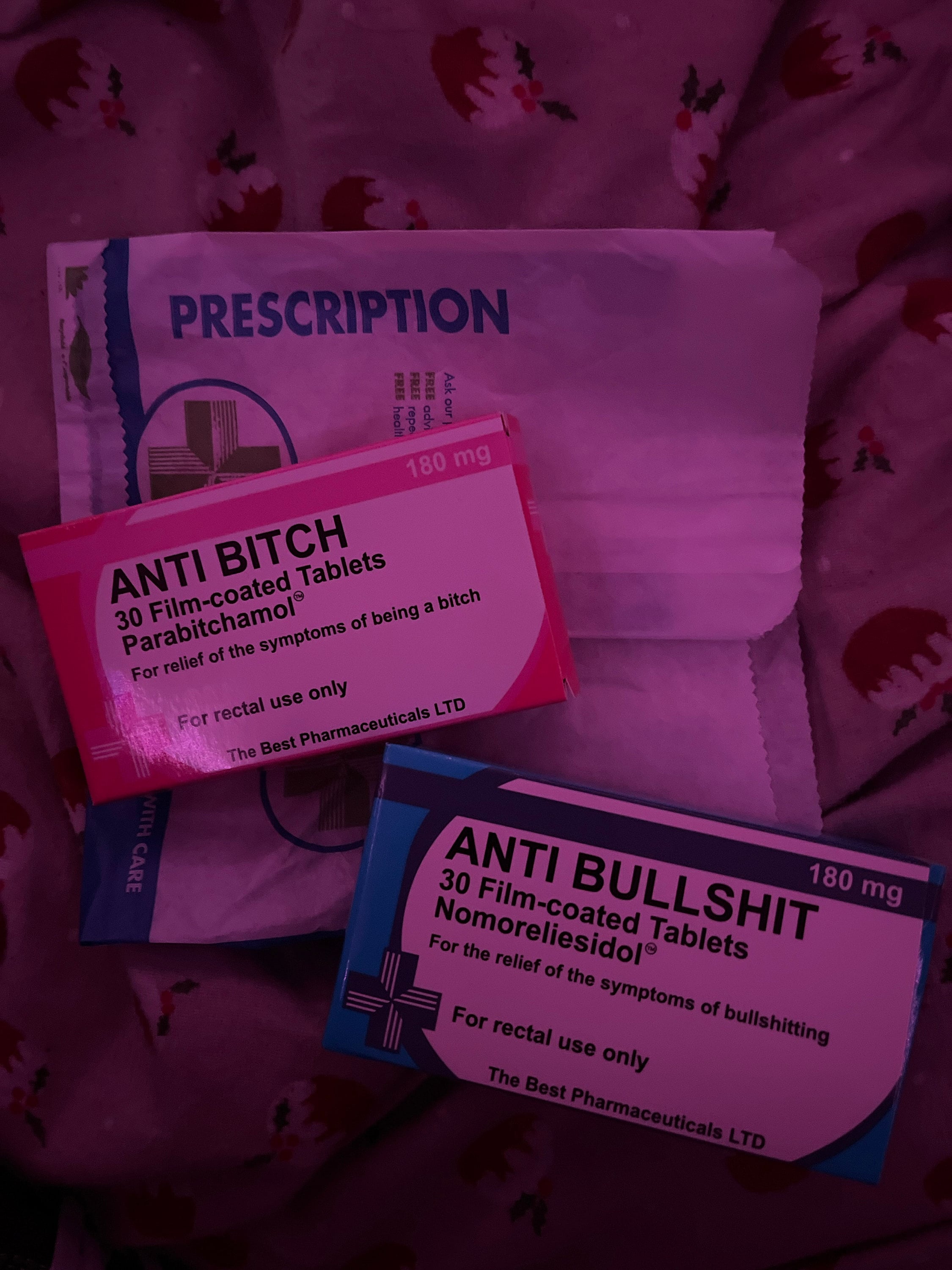 (Sets of 2) Novelty Joke Pill Tablet Box - Fun Rude Xmas/Birthday Gift - Funny Prank Present