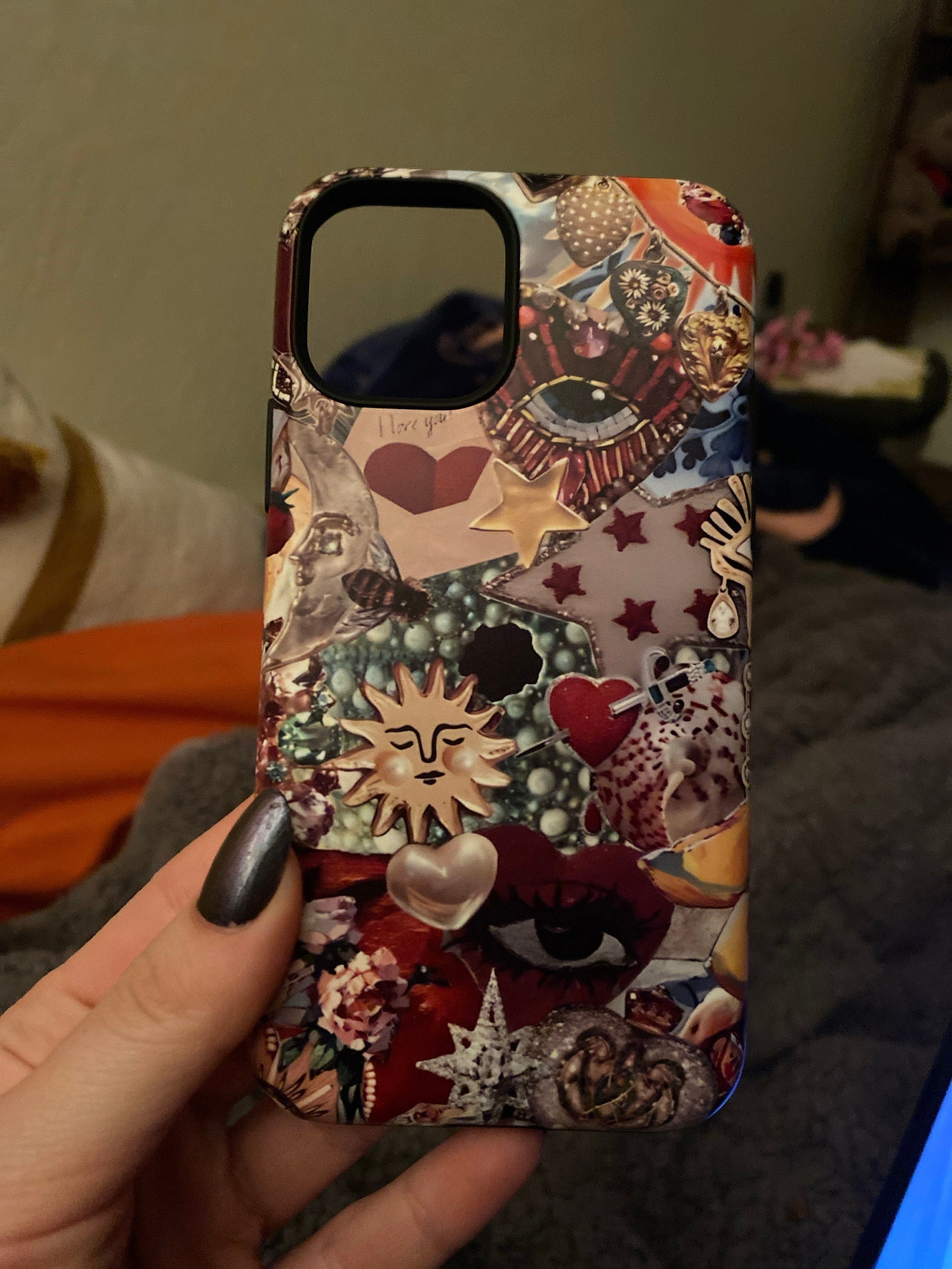 Vintage Mosaic Charm Phone Case, Mosaic Tiles Case, Mosaic Art, iPhone 15 14 13 12 11 Pro Max 8 Plus X, Samsung Galaxy S23 S22 S20 Ultra