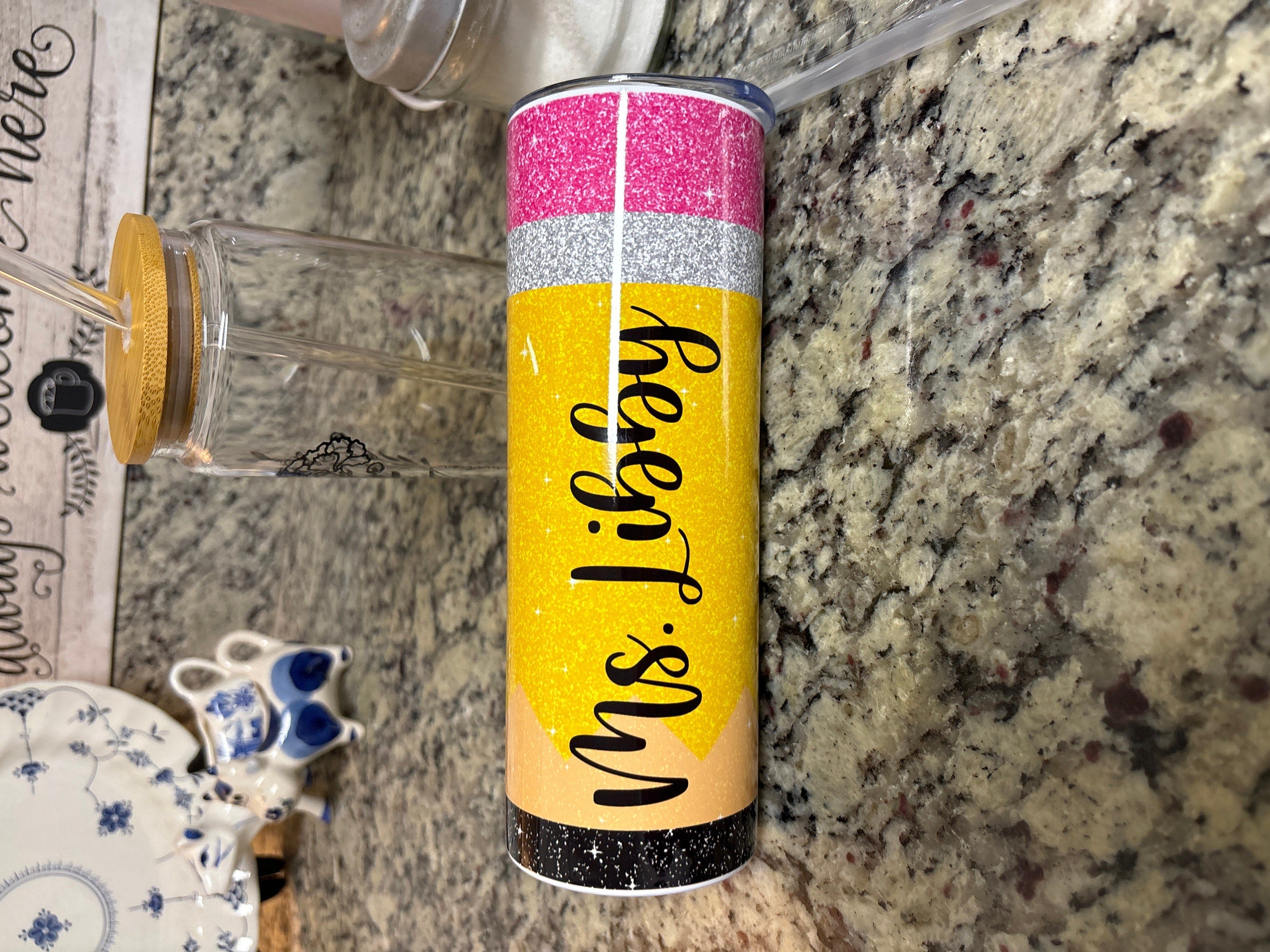 Teacher Gifts Teacher Tumbler Teacher Appreciation Gifts Teacher Christmas Gift Teacher Cup Pencil Tumbler Personalized Teacher Tumbler