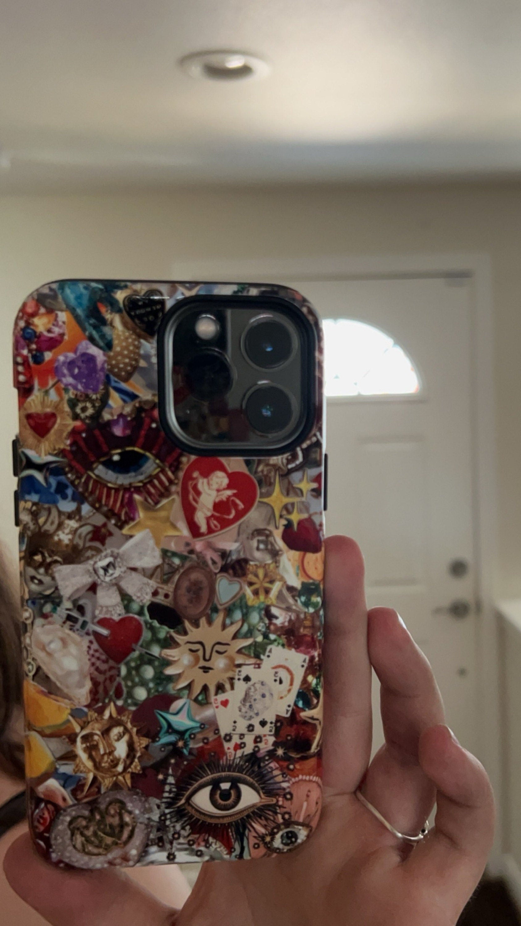 Vintage Mosaic Charm Phone Case, Mosaic Tiles Case, Mosaic Art, iPhone 15 14 13 12 11 Pro Max 8 Plus X, Samsung Galaxy S23 S22 S20 Ultra