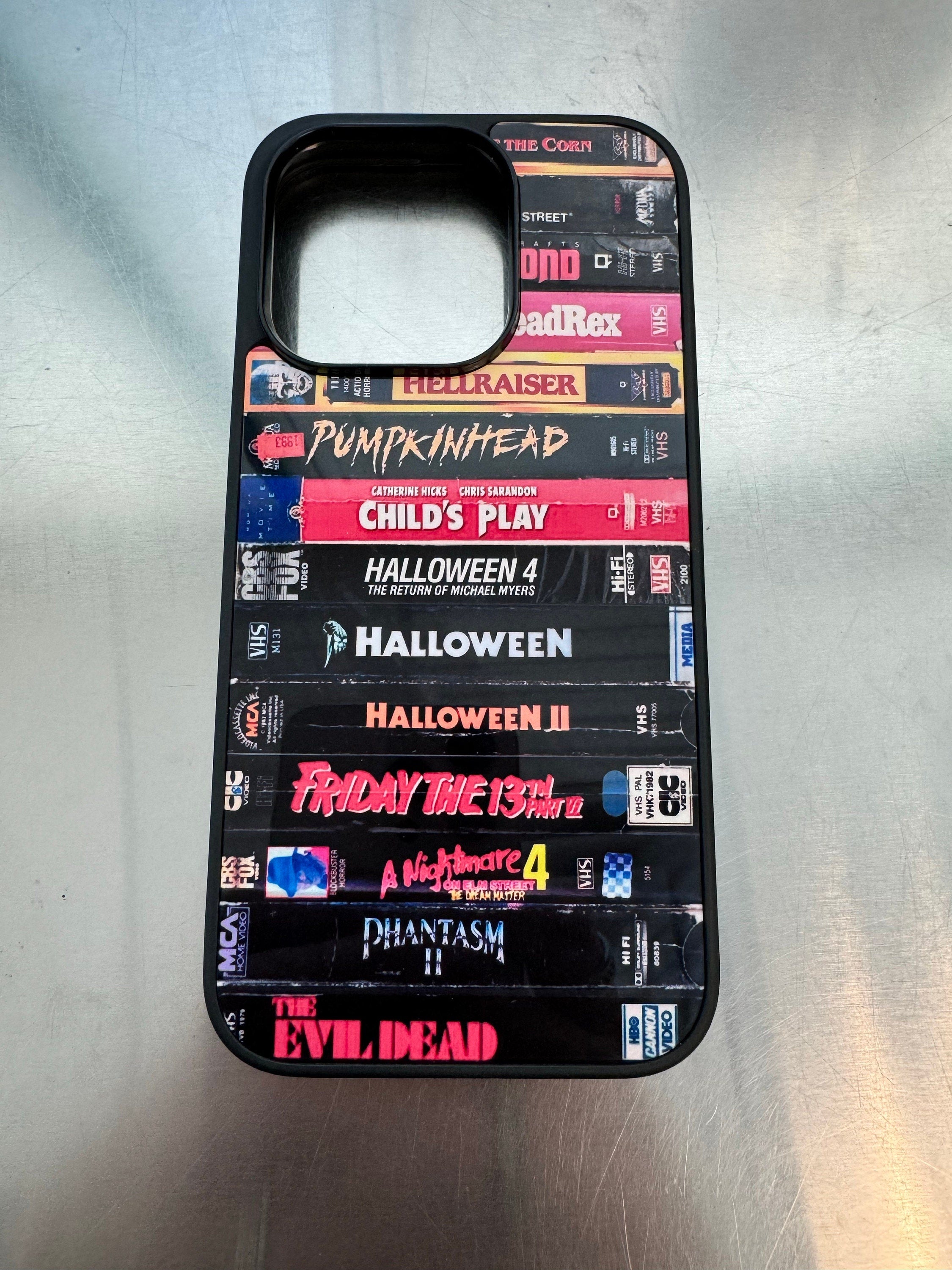Retro Horror VHS tape phone case / Horror movie phone case / Scary spooky halloween / Gift for Horror movies lovers iPhone 15 14 13 12 11 SE