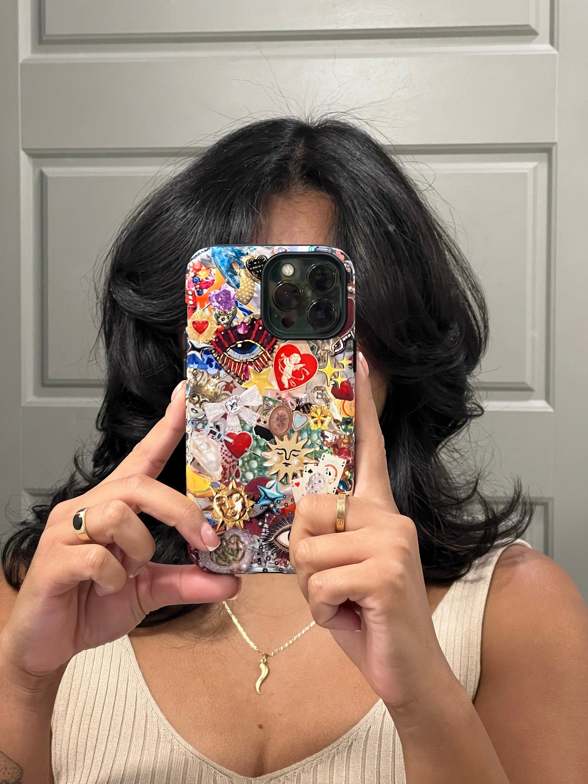 Vintage Mosaic Charm Phone Case, Mosaic Tiles Case, Mosaic Art, iPhone 15 14 13 12 11 Pro Max 8 Plus X, Samsung Galaxy S23 S22 S20 Ultra