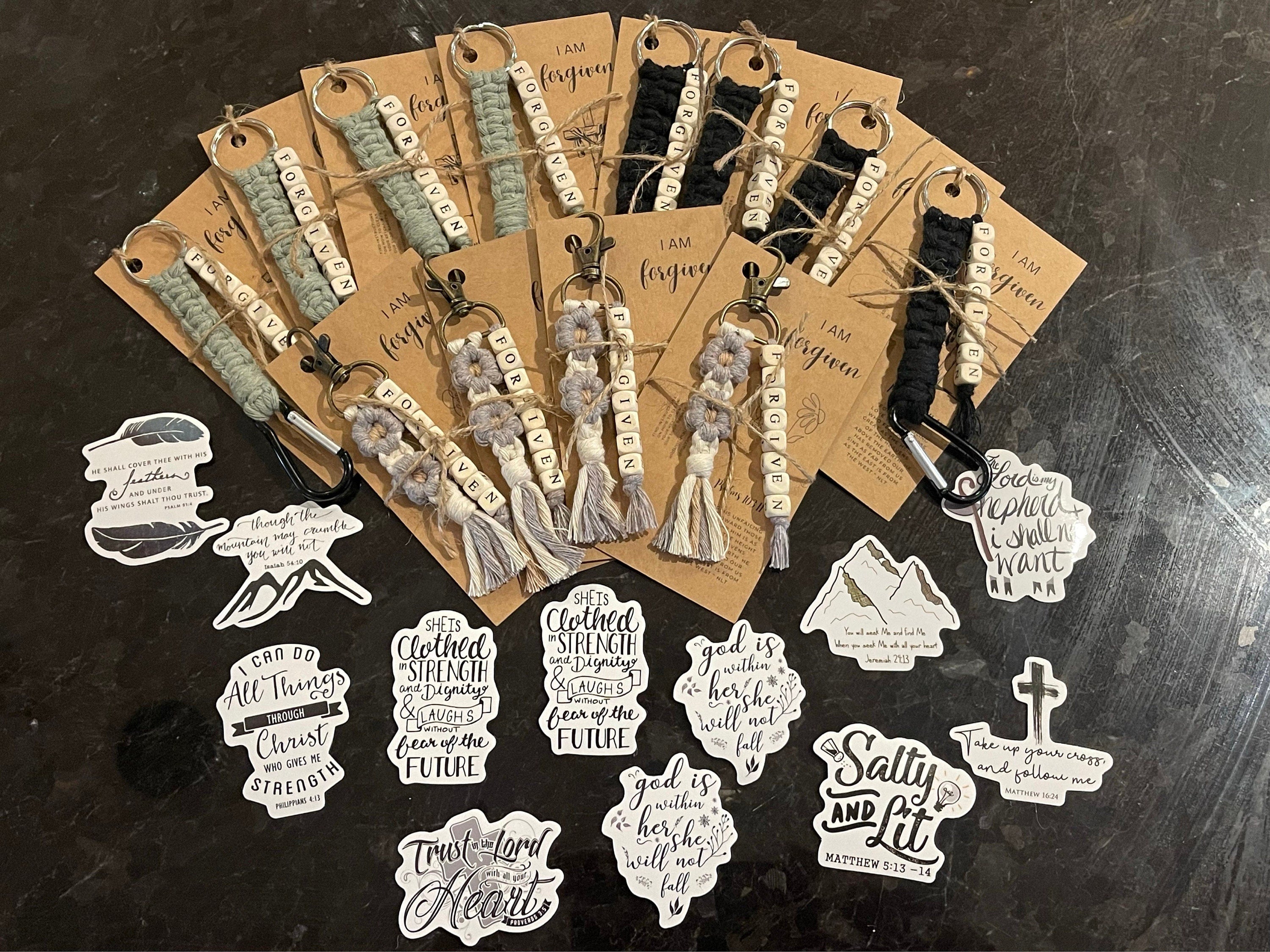 Power of Our Testimony Small Keychains | Biblical Affirmations | Bible verse | Daisy | Christian Friend Gift | Youth | ARRIVES IN 3.5 WEEKS*