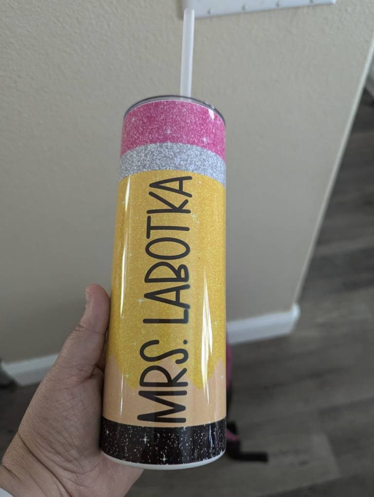 Teacher Gifts Teacher Tumbler Teacher Appreciation Gifts Teacher Christmas Gift Teacher Cup Pencil Tumbler Personalized Teacher Tumbler