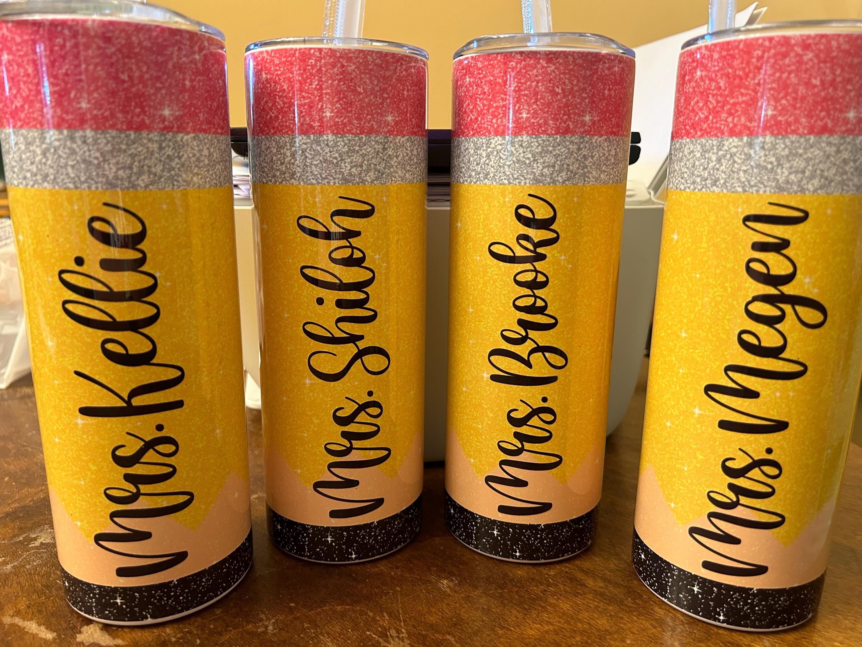 Teacher Gifts Teacher Tumbler Teacher Appreciation Gifts Teacher Christmas Gift Teacher Cup Pencil Tumbler Personalized Teacher Tumbler