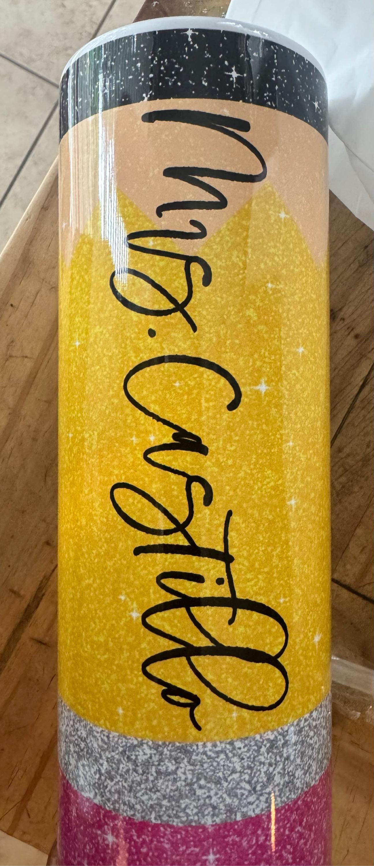 Teacher Gifts Teacher Tumbler Teacher Appreciation Gifts Teacher Christmas Gift Teacher Cup Pencil Tumbler Personalized Teacher Tumbler