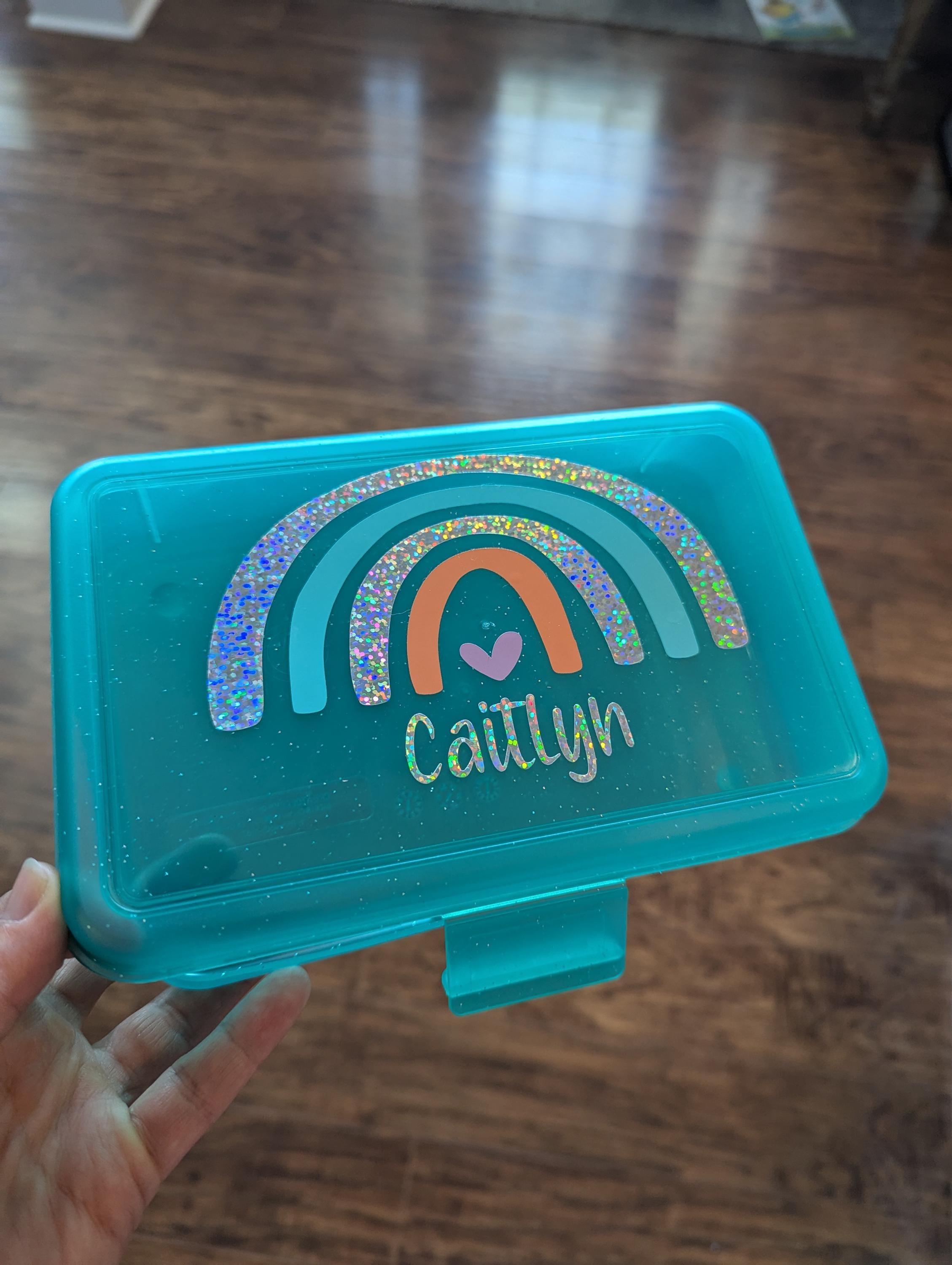 Back To School Pencil Case, Personalized Pencil Box, Girls School Supplies, Monogram Pencil Box, Personalized Storage Box