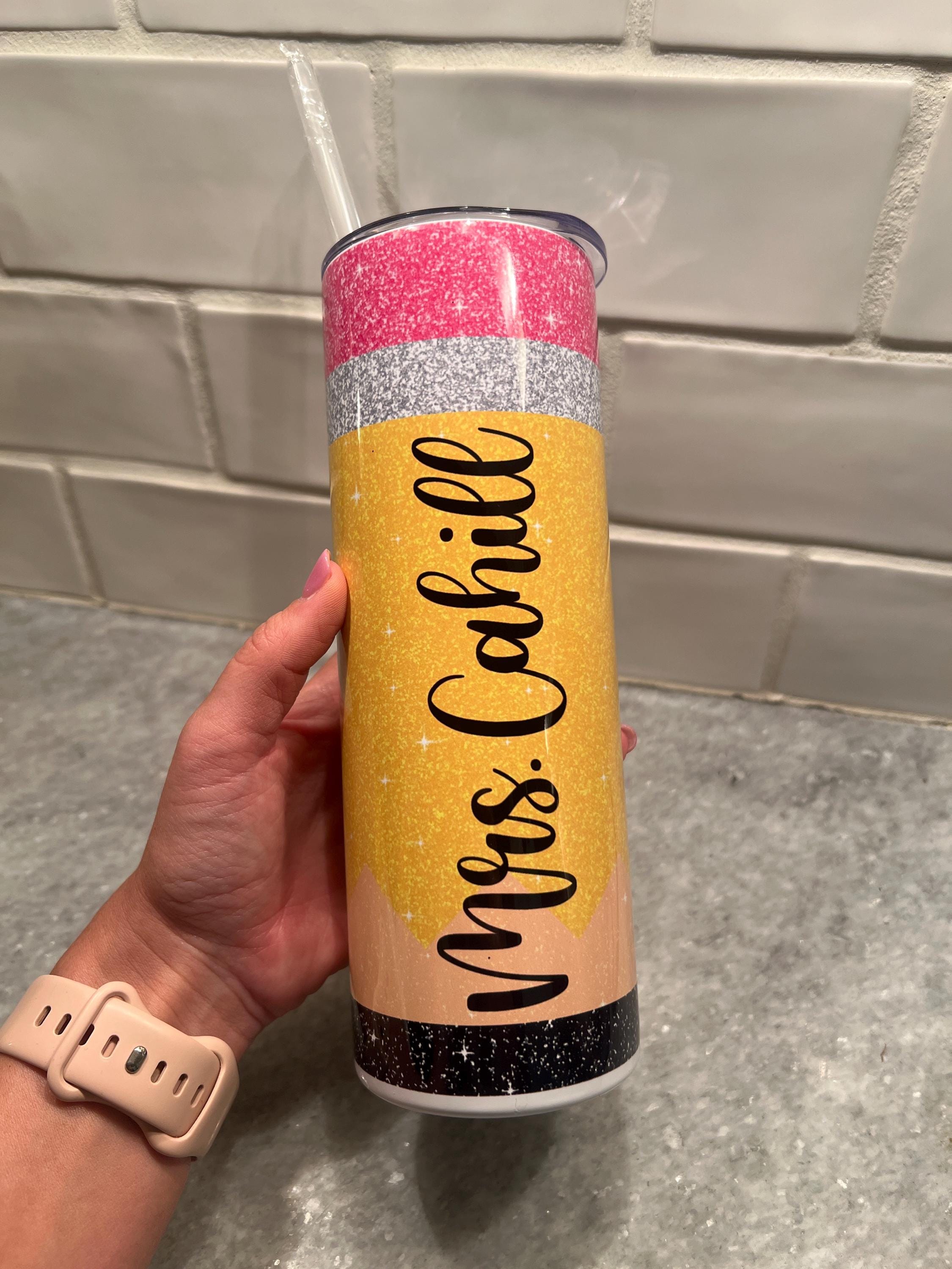 Teacher Gifts Teacher Tumbler Teacher Appreciation Gifts Teacher Christmas Gift Teacher Cup Pencil Tumbler Personalized Teacher Tumbler