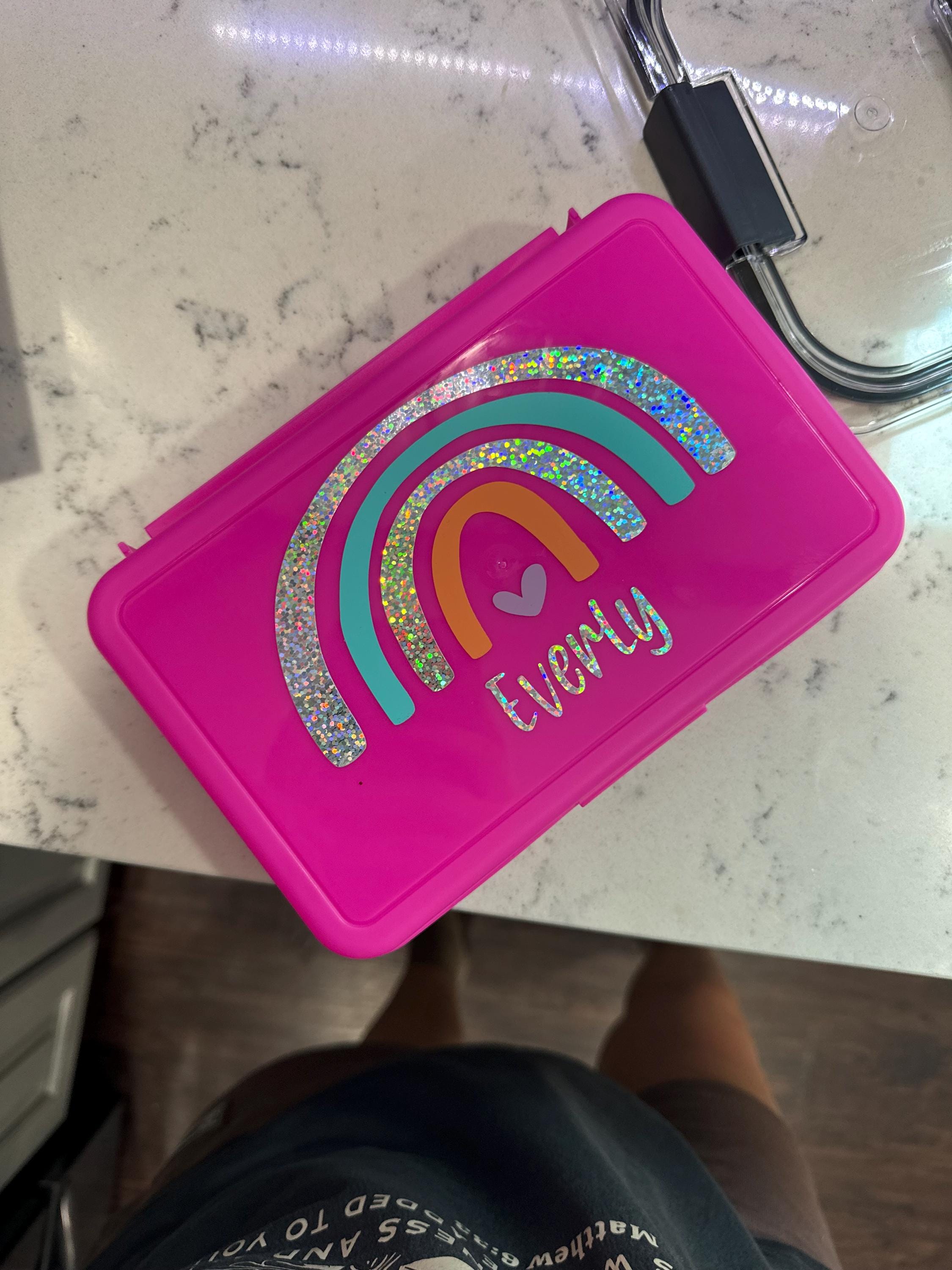 Back To School Pencil Case, Personalized Pencil Box, Girls School Supplies, Monogram Pencil Box, Personalized Storage Box